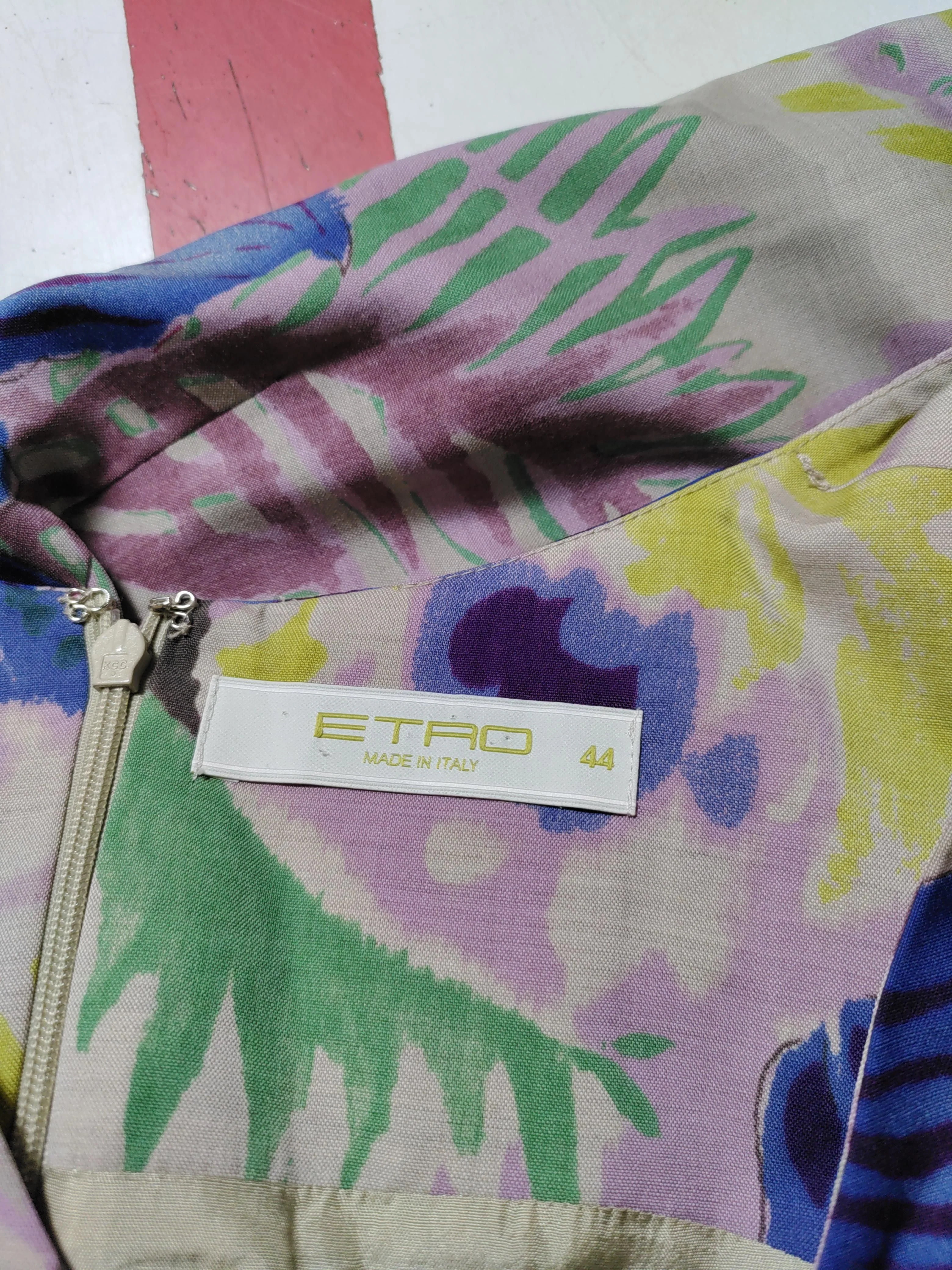 ETRO Shirt Midi Dress in Multi - Image 5