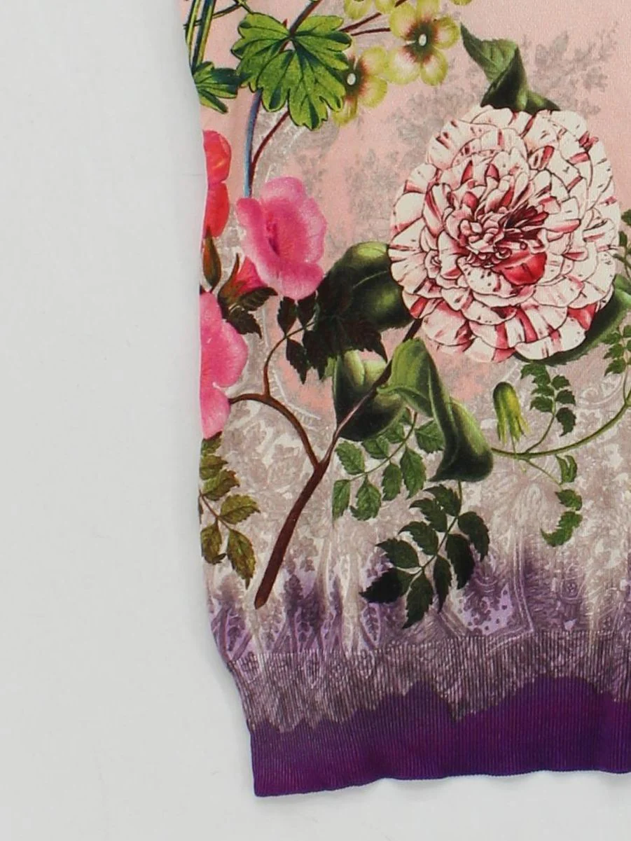 ETRO Women's Top UK 14 Multi Silk with Elastane Jersey - Image 4