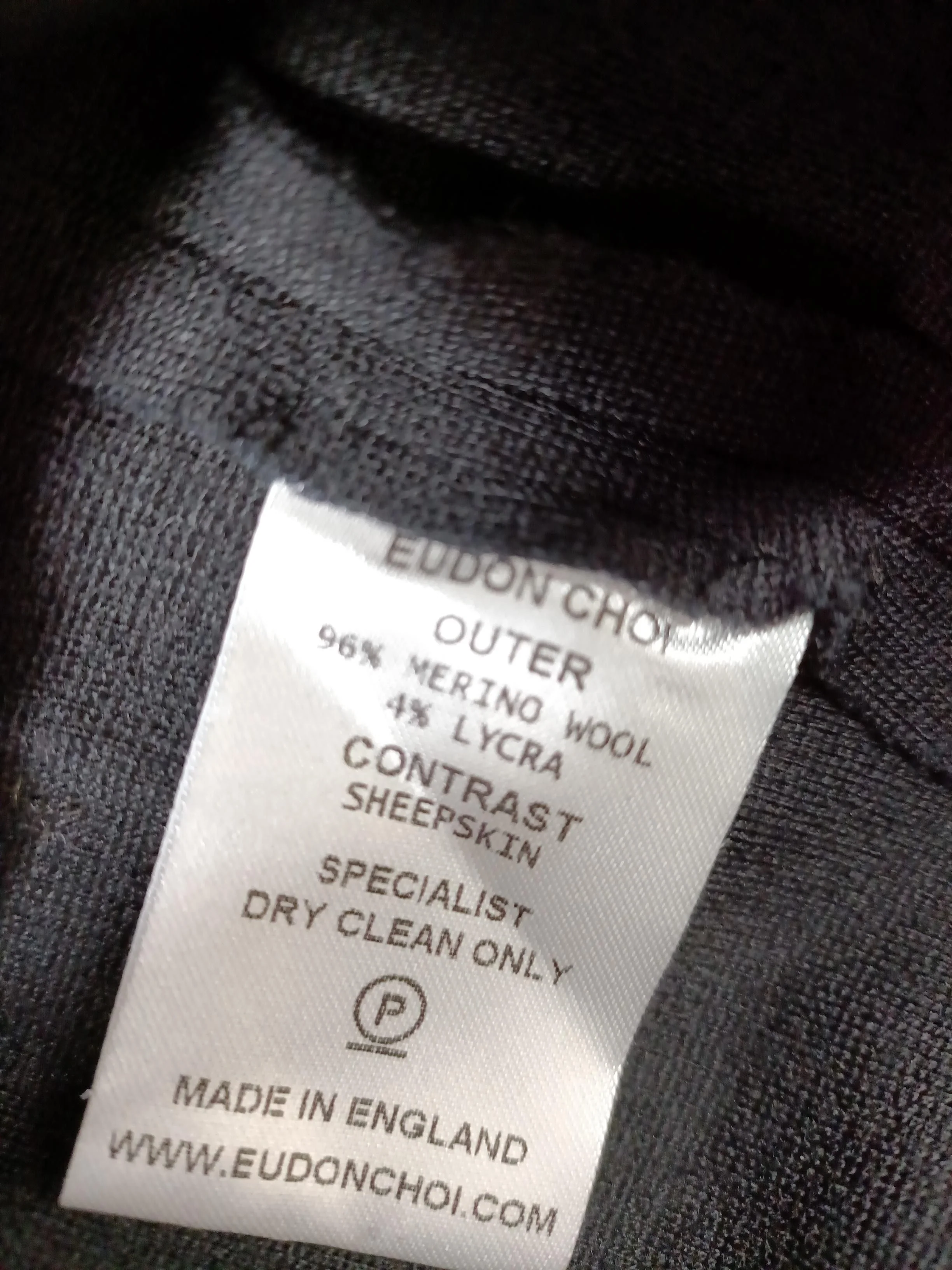Eudon Choi Mini Dress UK10 in Black - Image 6