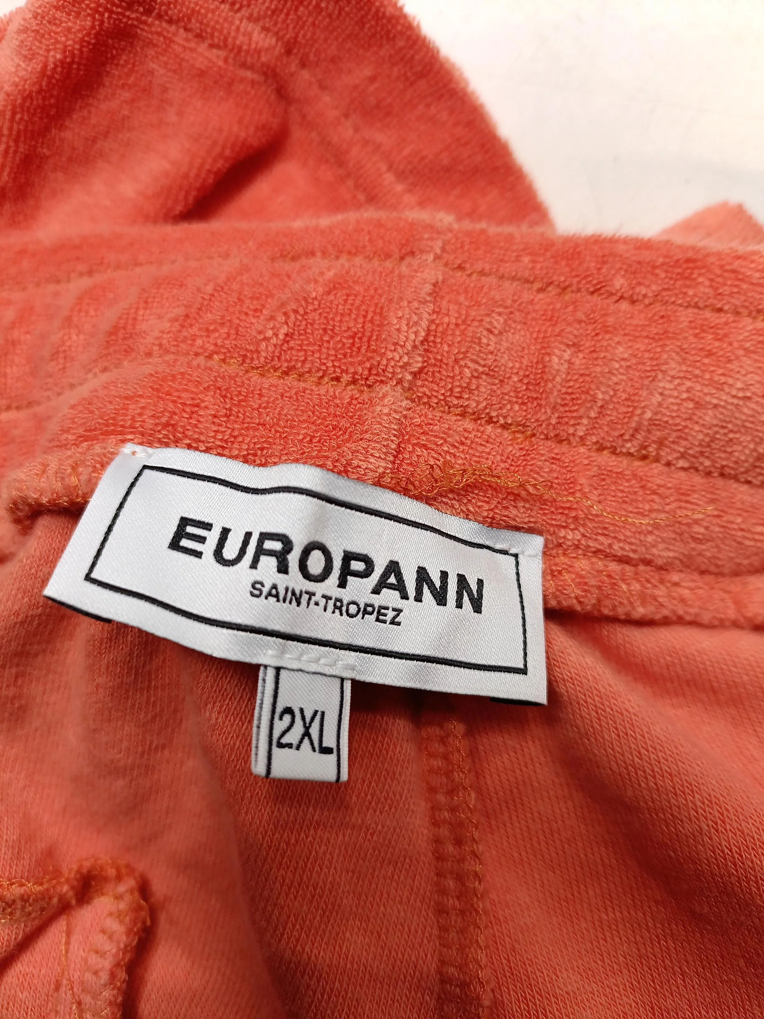 Europann Men's Shorts XXL Orange Cotton with Polyester Sweat - Image 5