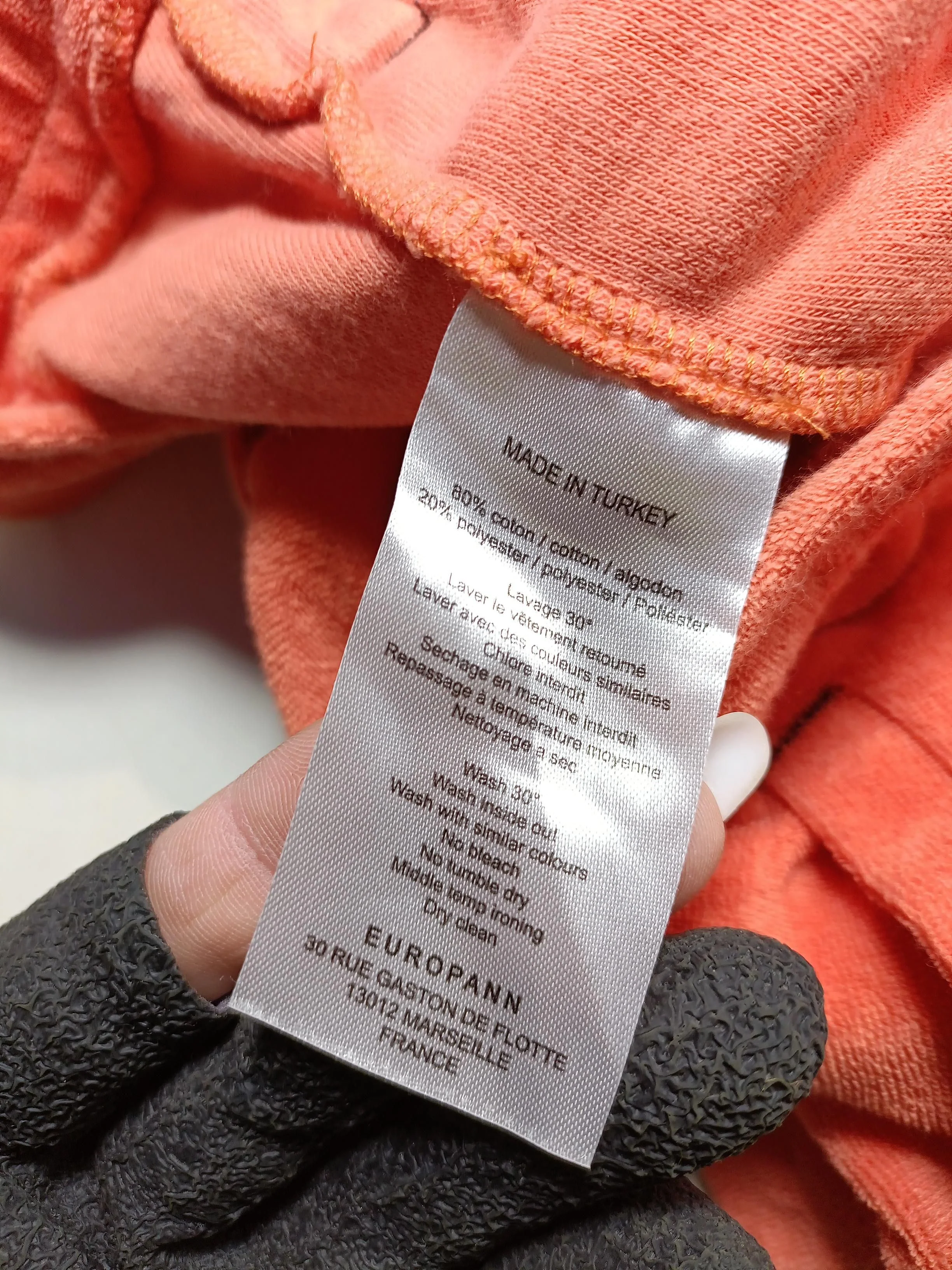 Europann Men's Shorts XXL Orange Cotton with Polyester Sweat - Image 6