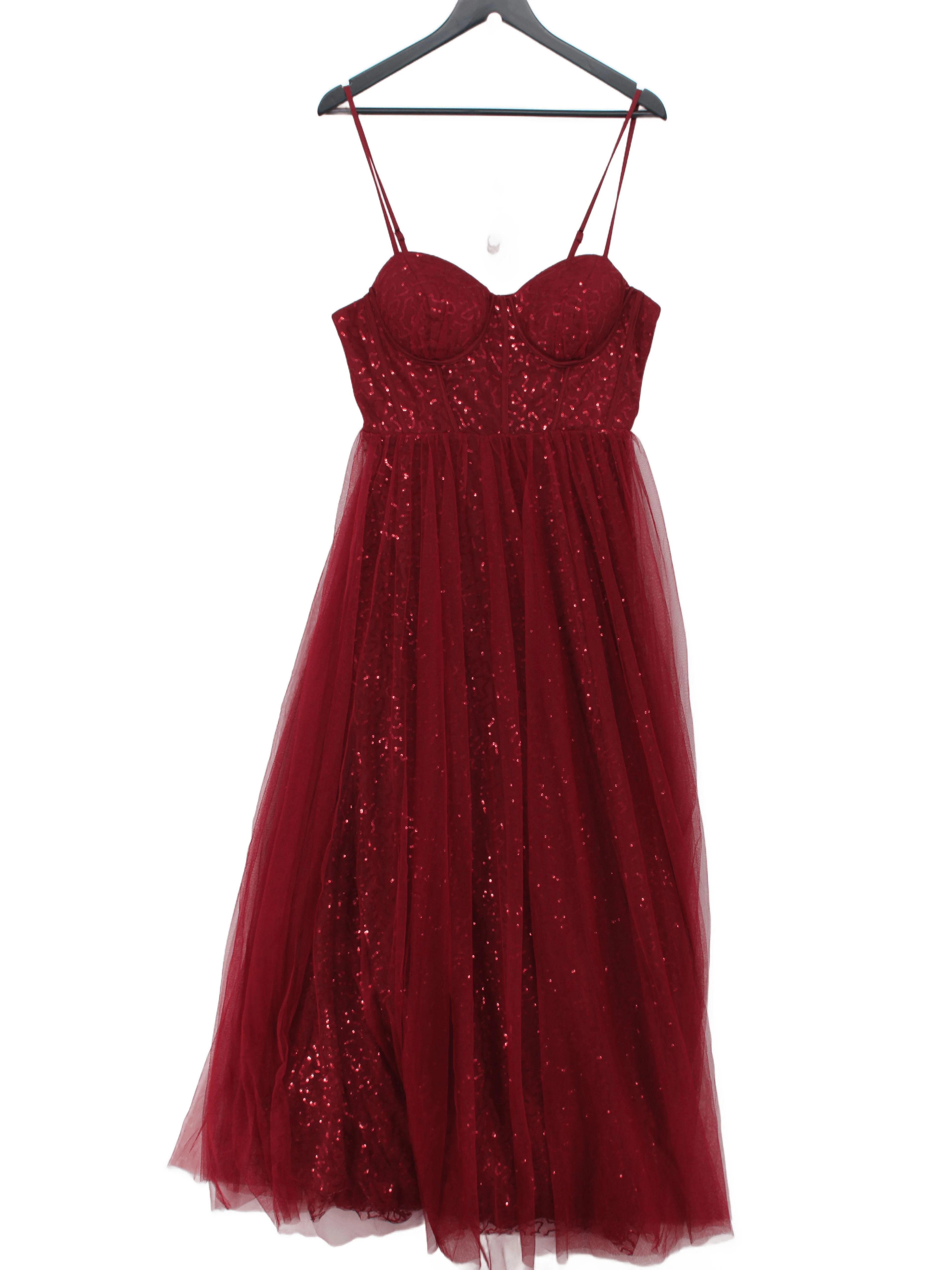 Ever-Pretty Maxi Dress UK16 in Red