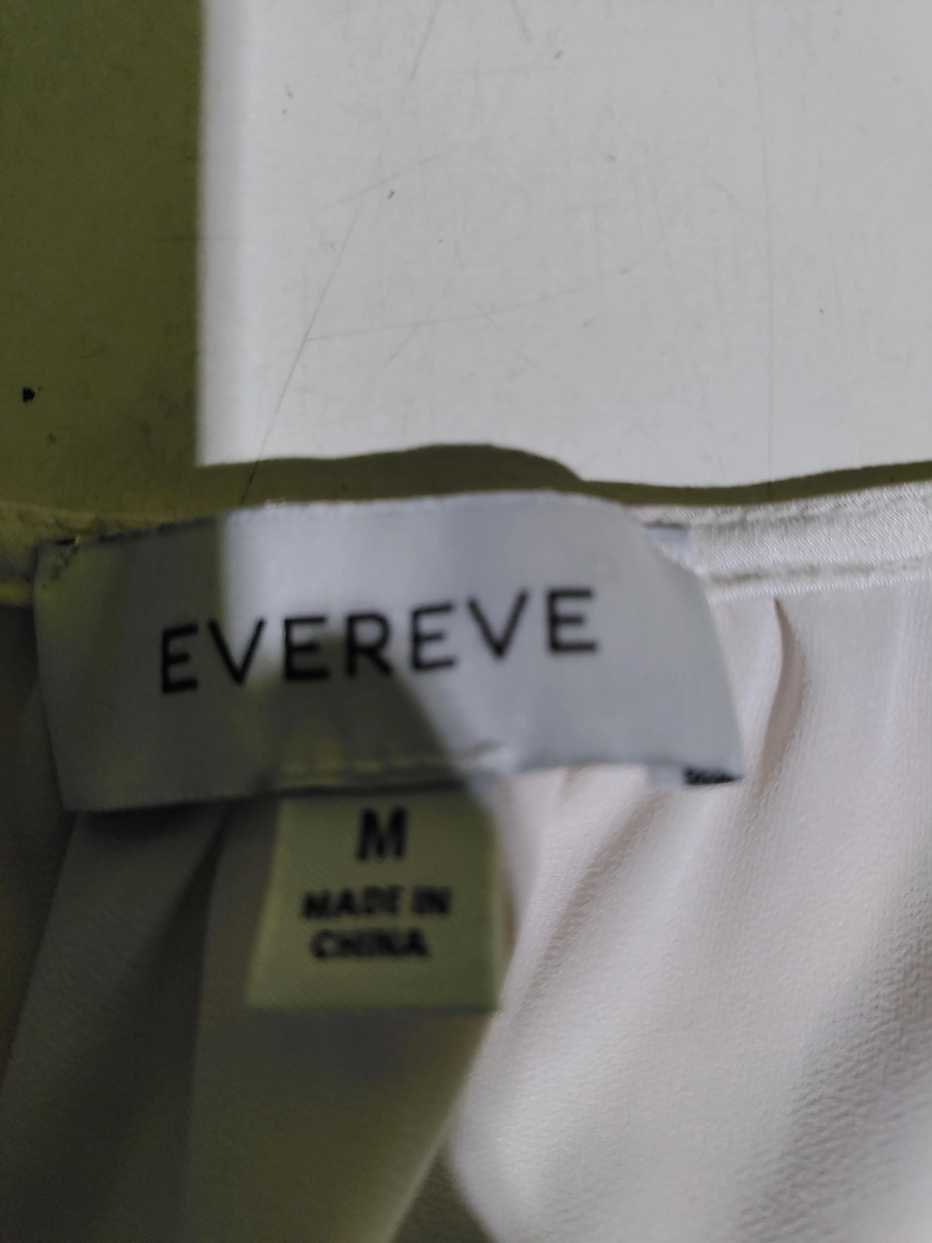 Ever Reve Women's Top M Cream 100% Polyester Sleeveless V-Neck Basic - Image 6