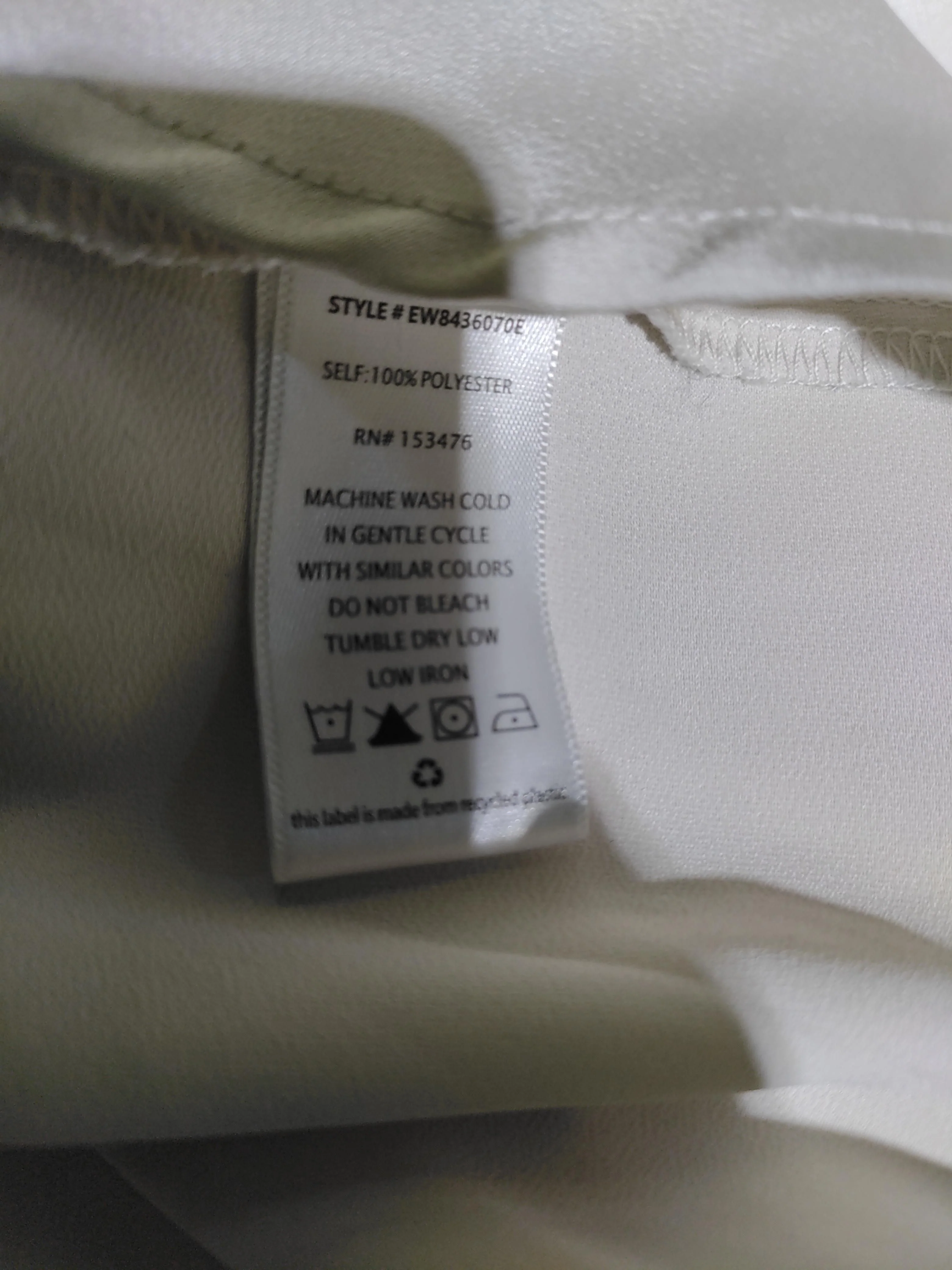 Ever Reve Women's Top M Cream 100% Polyester Sleeveless V-Neck Basic - Image 7