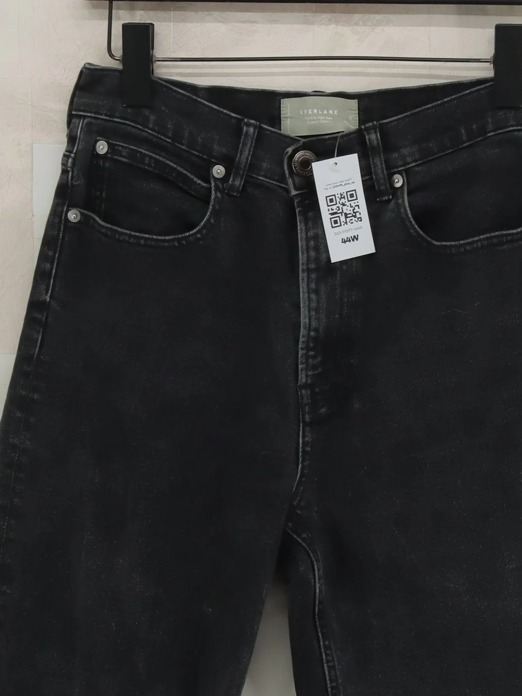 Everlane Men's Jeans W 38 in Black Cotton with Elastane Straight - Image 3