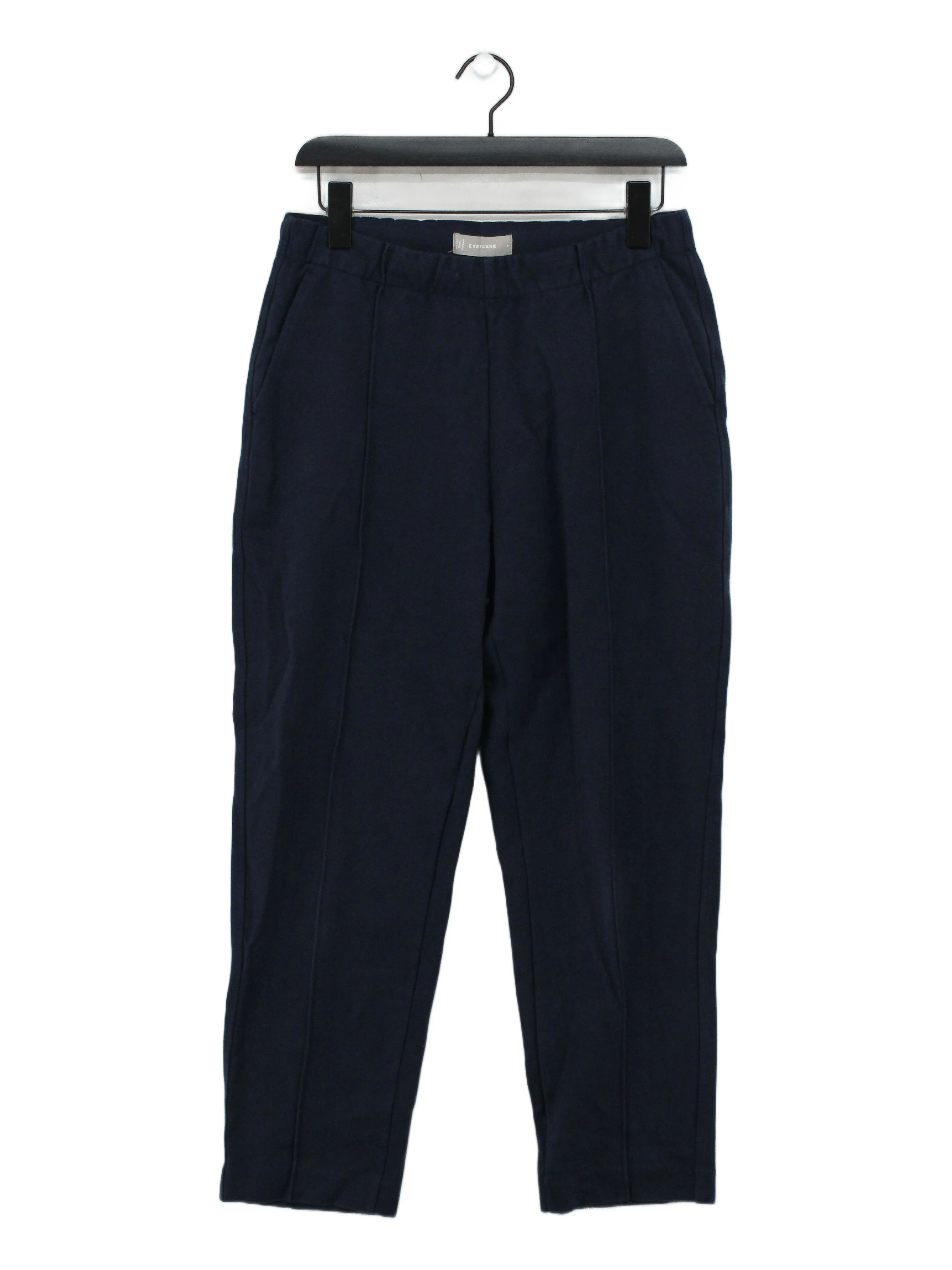 Everlane Men's Trousers L Blue Cotton with Lyocell Modal, Elastane Tapered Chino