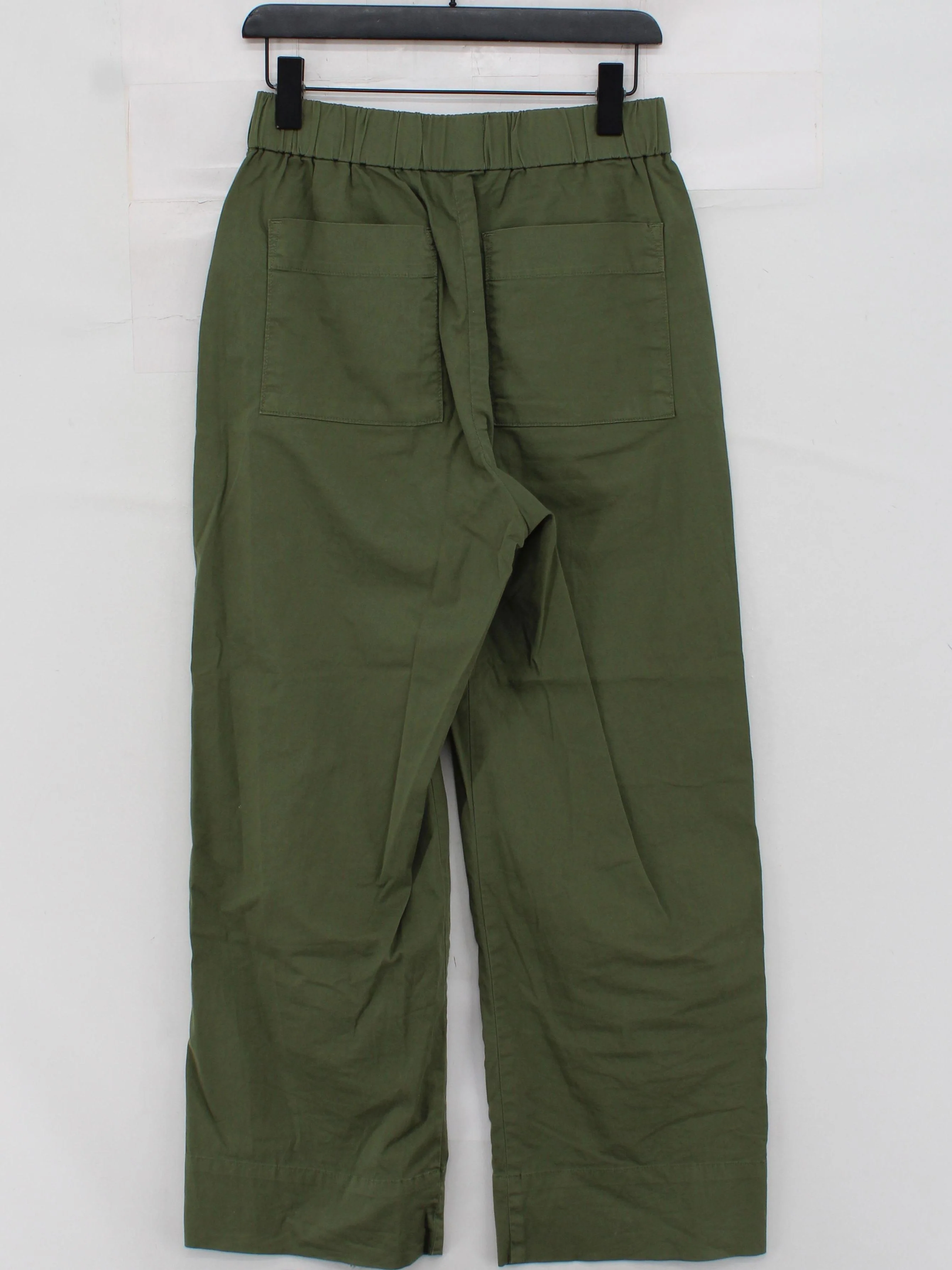 Everlane Men's Trousers M Green Cotton with Elastane Wide-Leg Chino - Image 2