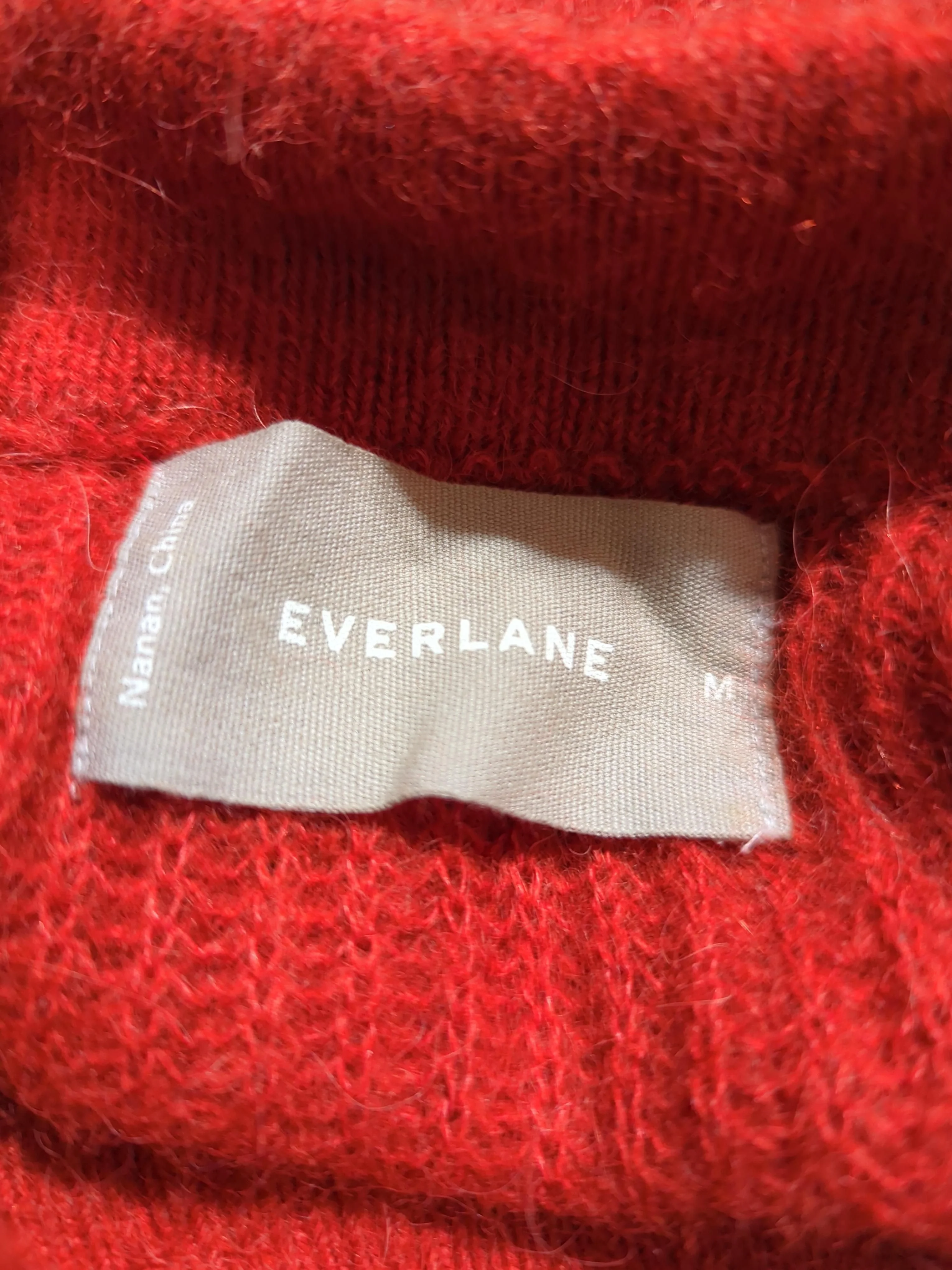 Everlane Women's Cardigan M Red Other with Nylon, Wool Round Neck Cardigan - Image 6