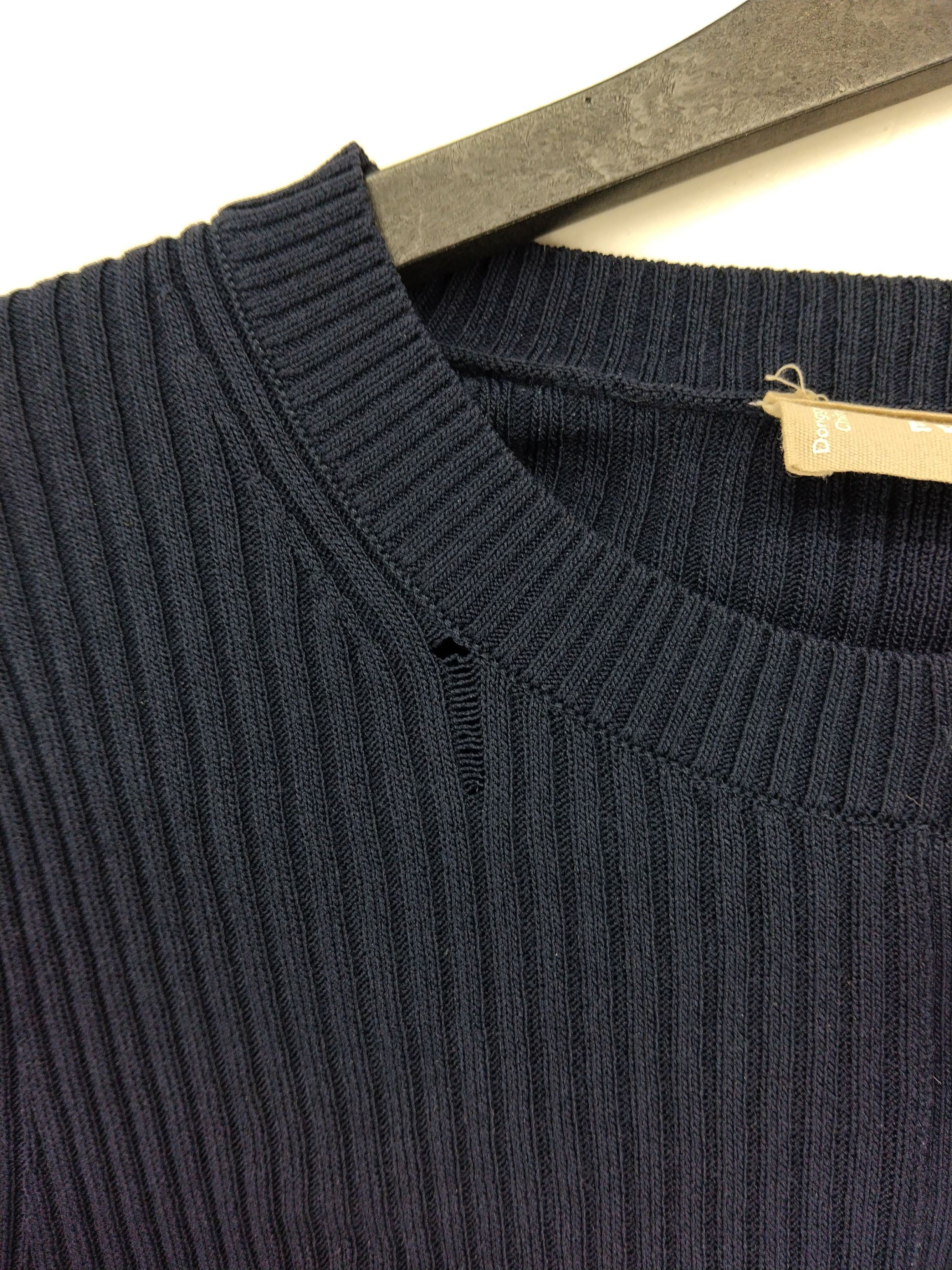 Everlane Women's Cardigan S Blue Viscose with Nylon Crew Neck Cardigan - Image 5