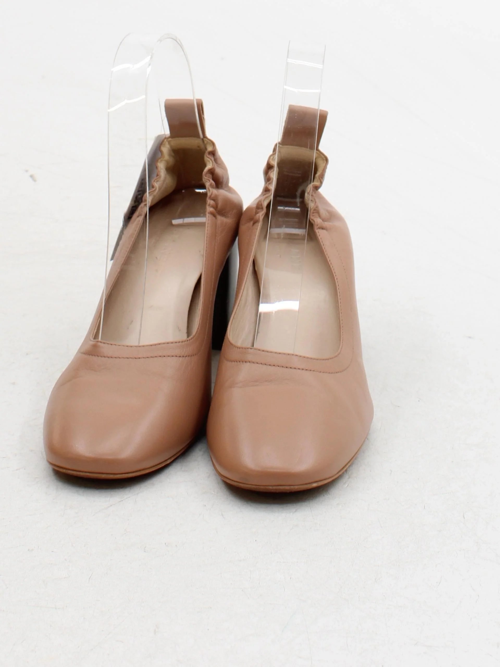 Everlane Women's Heels UK 7.5 Tan 100% Leather Court - Image 2
