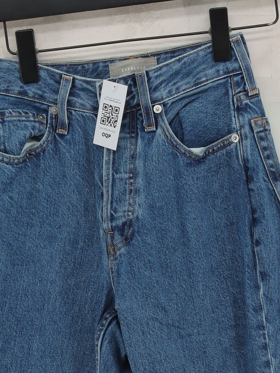 Everlane Women's Jeans W 24 in Blue 100% Cotton Straight - Image 3