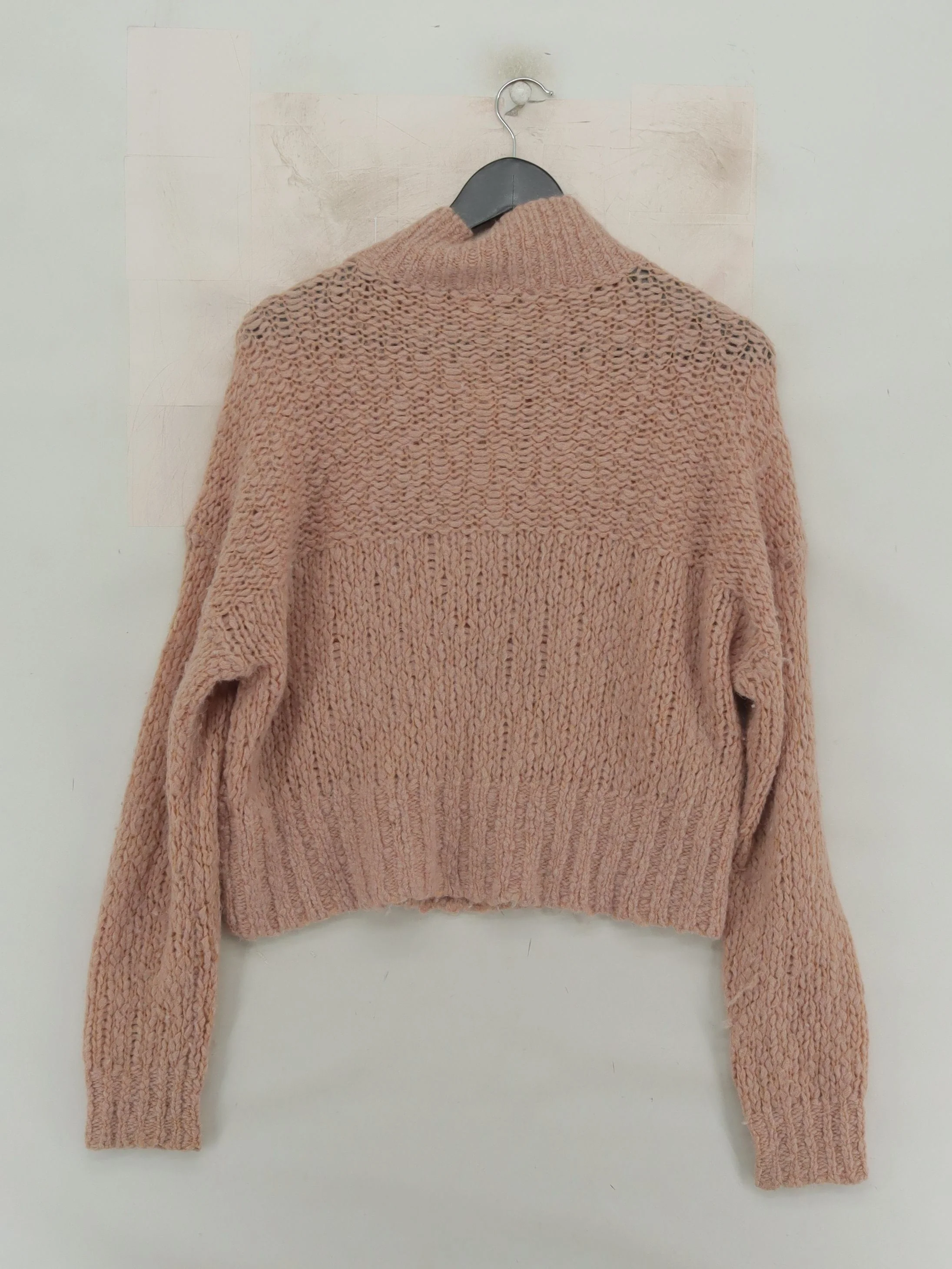 Everlane Women's Jumper S Pink Wool with Nylon High Neck Pullover - Image 2