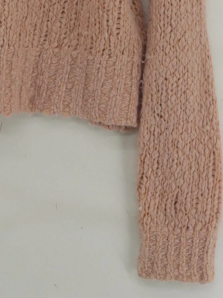 Everlane Women's Jumper S Pink Wool with Nylon High Neck Pullover - Image 4