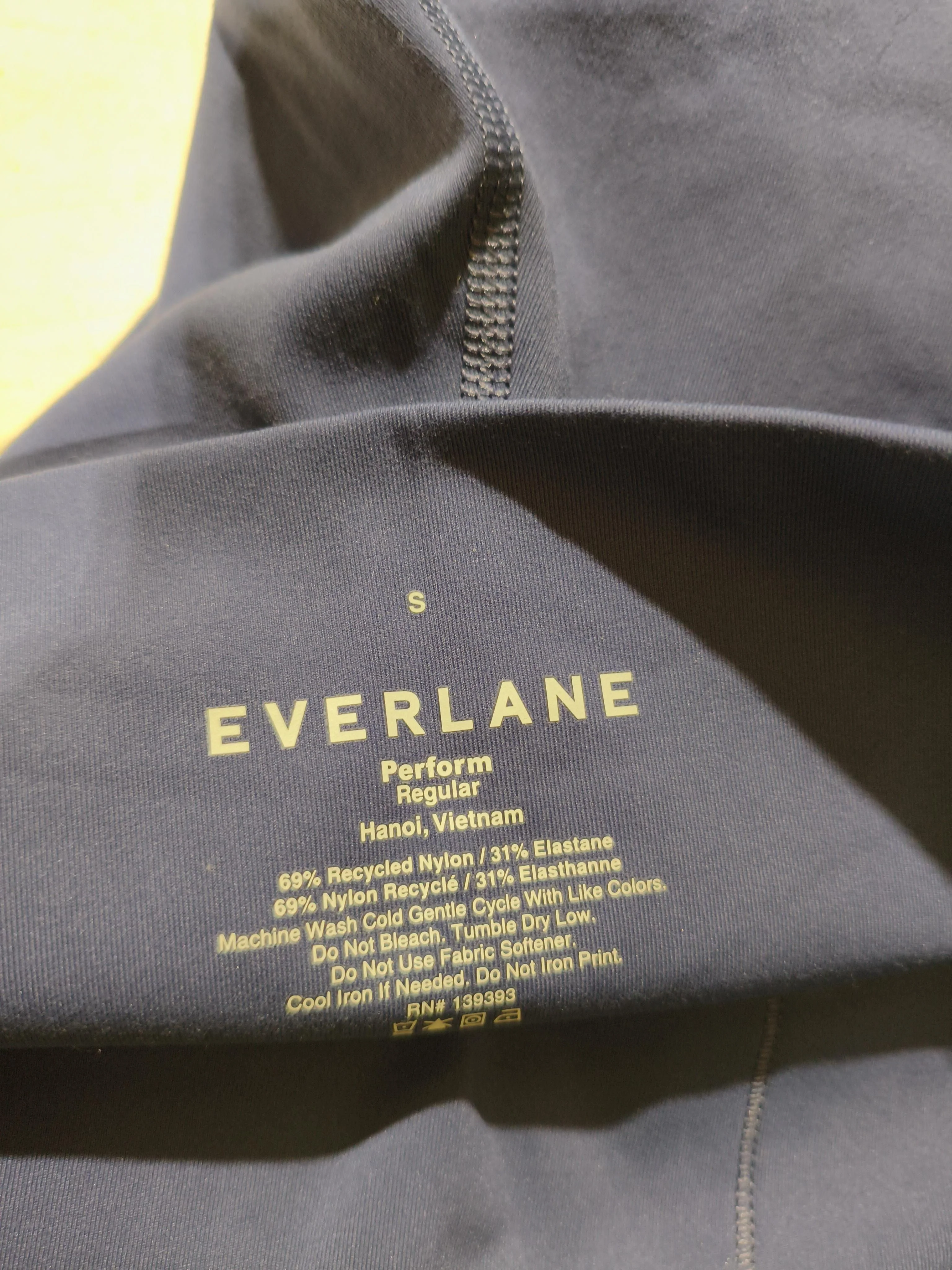 Everlane Women's Leggings S Blue Nylon with Elastane Full length - Image 5