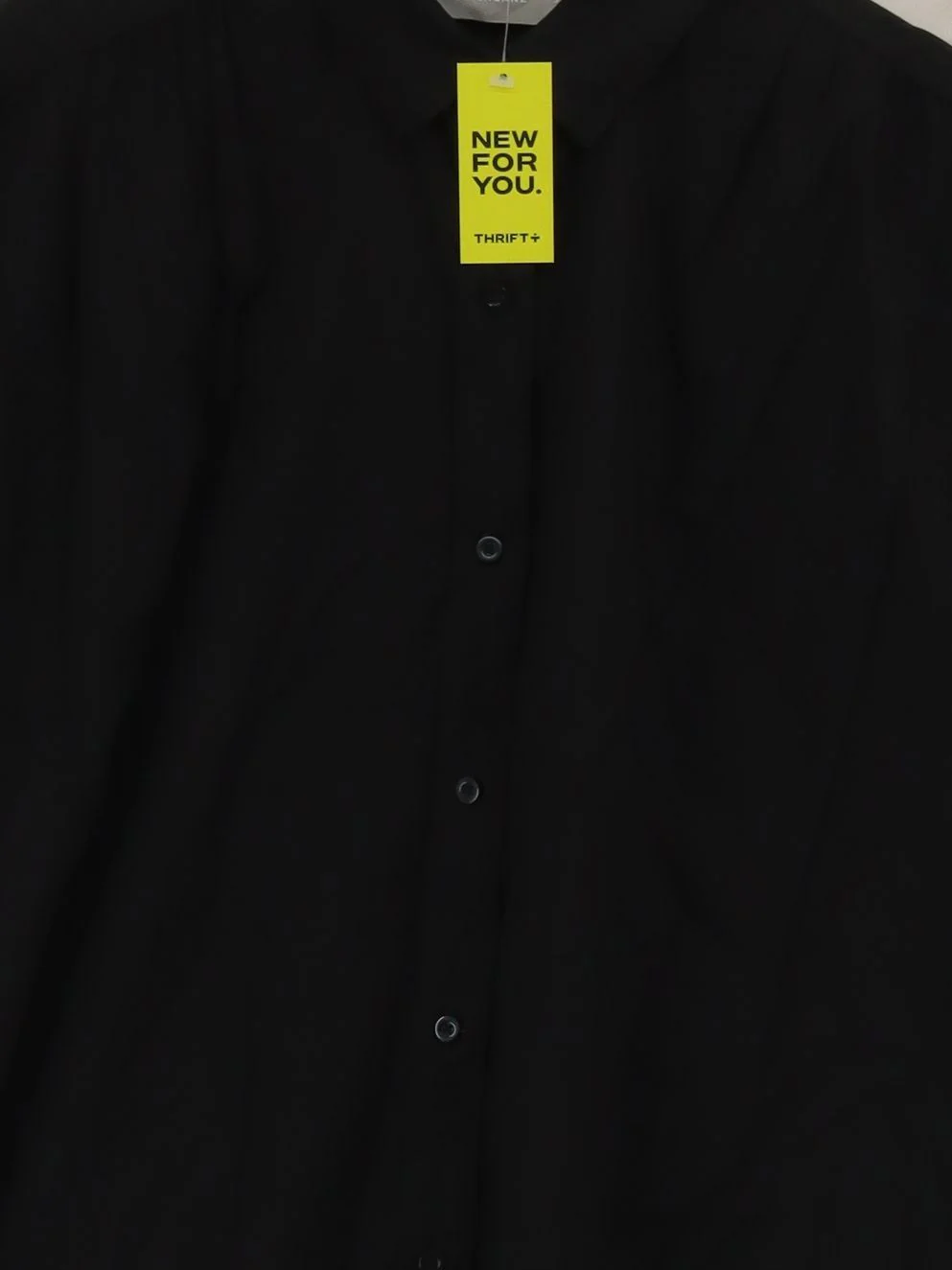 Everlane Women's Shirt S Black 100% Other Short Sleeve Collared Basic - Image 3