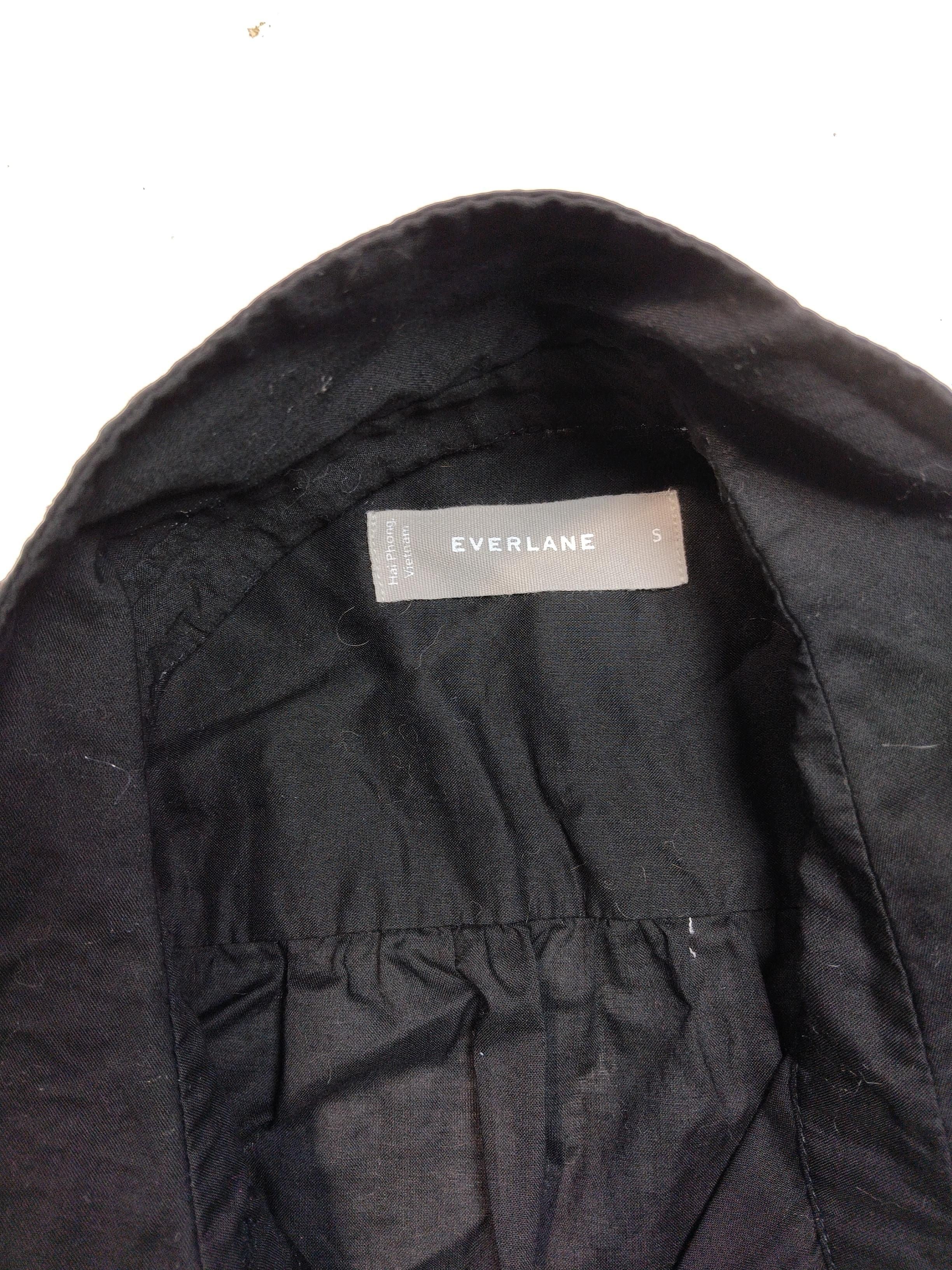 Everlane Women's Shirt S Black 100% Other Short Sleeve Collared Basic - Image 5
