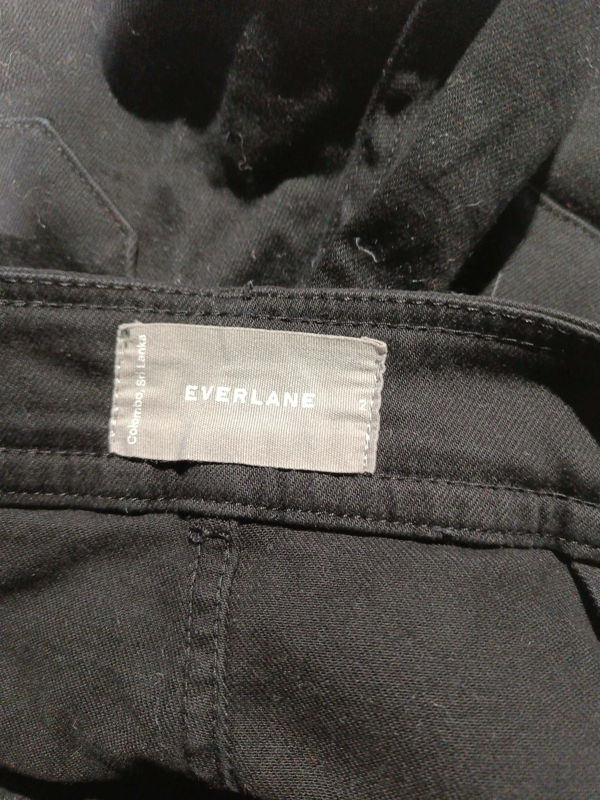 Everlane Women's Shorts M Black Cotton with Elastane Mom - Image 5