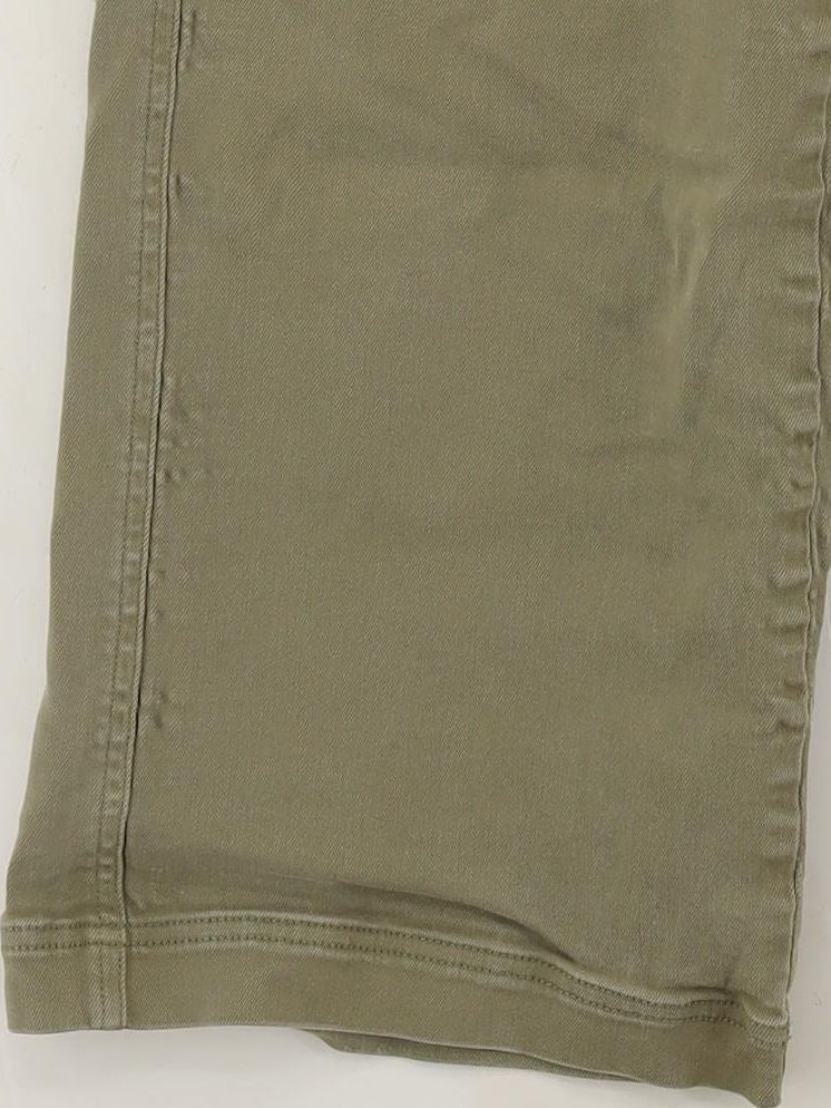 Everlane Women's Trousers S Green Cotton with Elastane Wide-Leg Cropped - Image 4