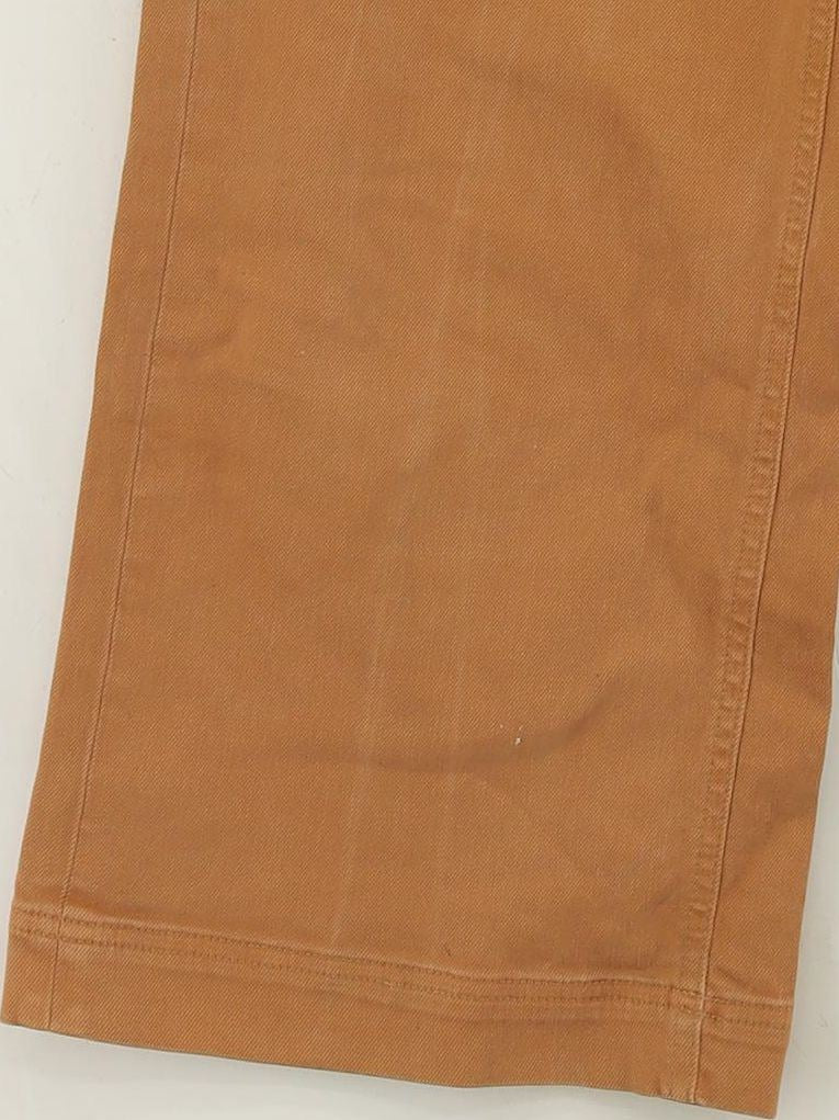Everlane Women's Trousers UK 6 Tan Cotton with Elastane Wide-Leg Cropped - Image 4