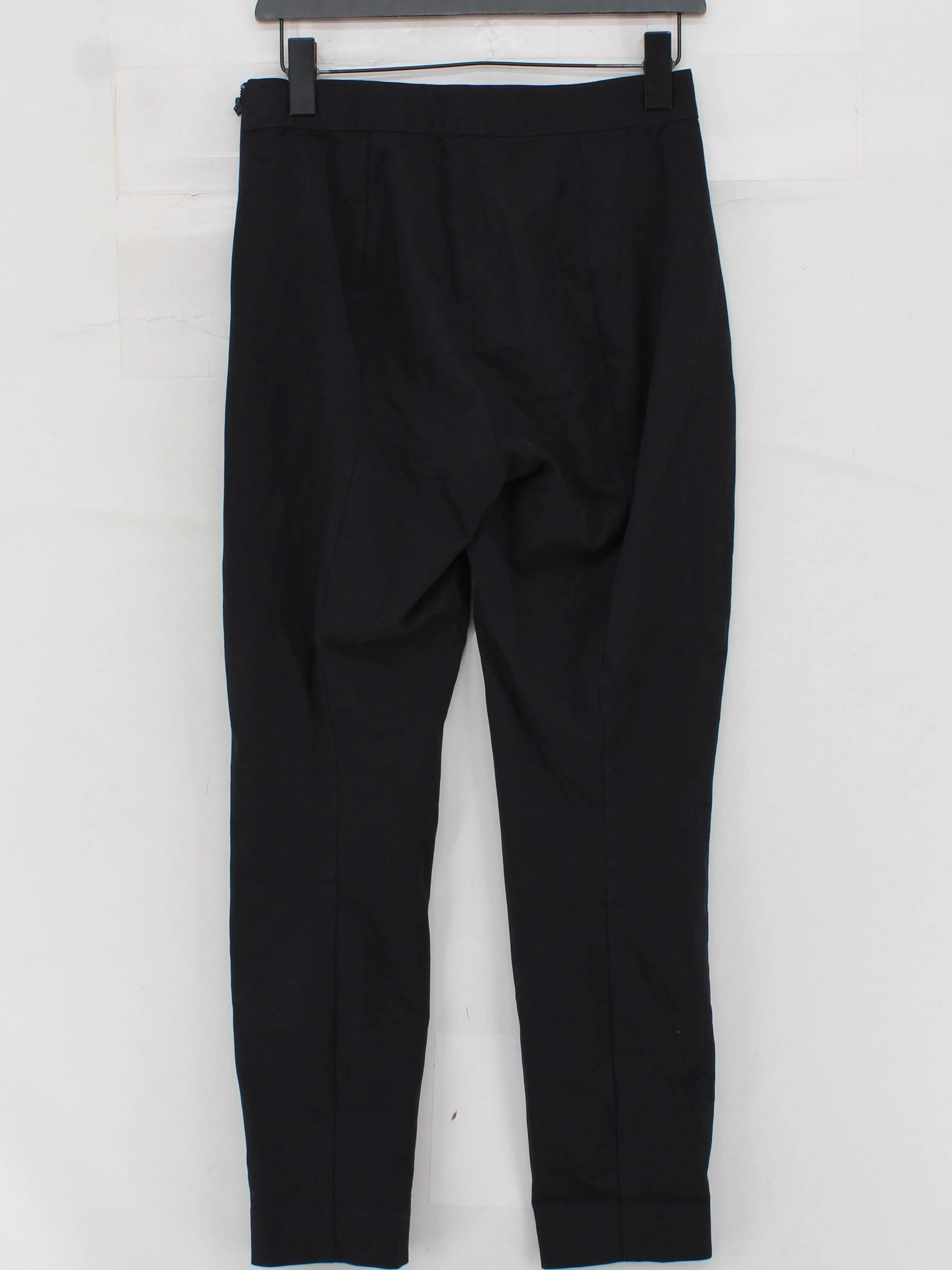 Everlane Women's Trousers UK 8 Black Cotton with Elastane Straight Capri - Image 2