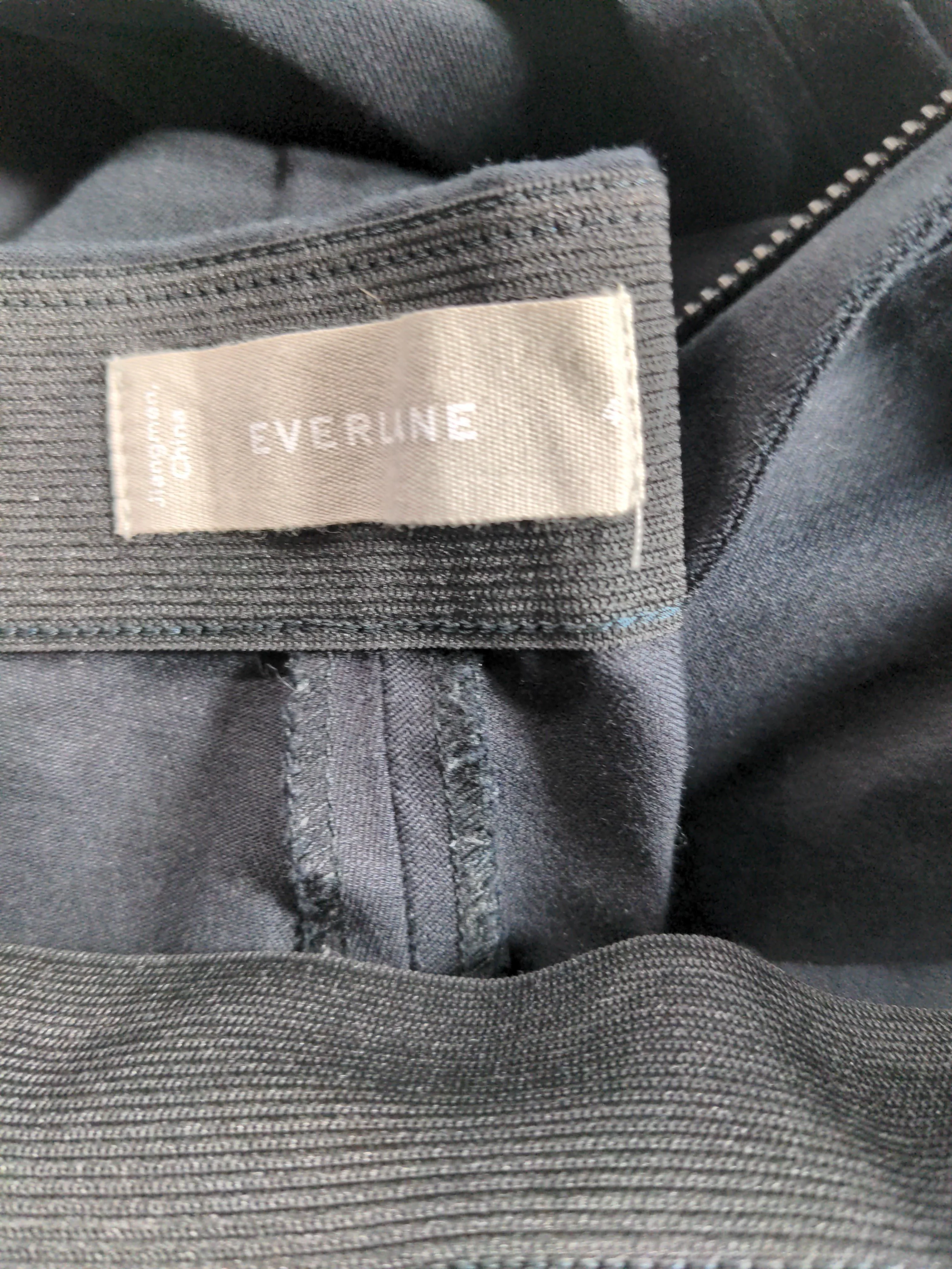 Everlane Women's Trousers UK 8 Black Cotton with Elastane Straight Capri - Image 5
