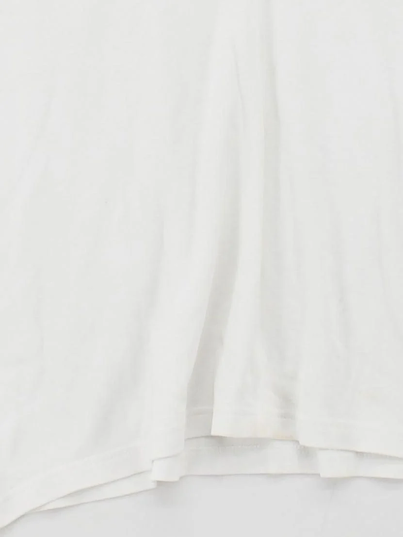 EWM Women's T-Shirt UK 18 White 100% Cotton Short Sleeve V-Neck Basic - Image 4