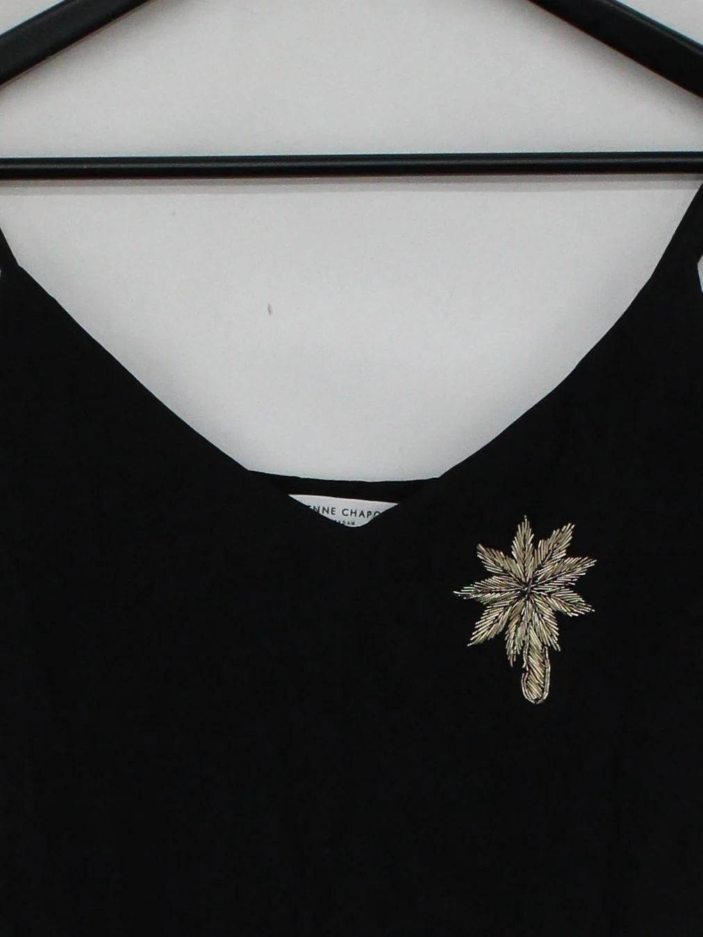 Fabienne Chapot Slip Mini Dress M in Black - Image 3