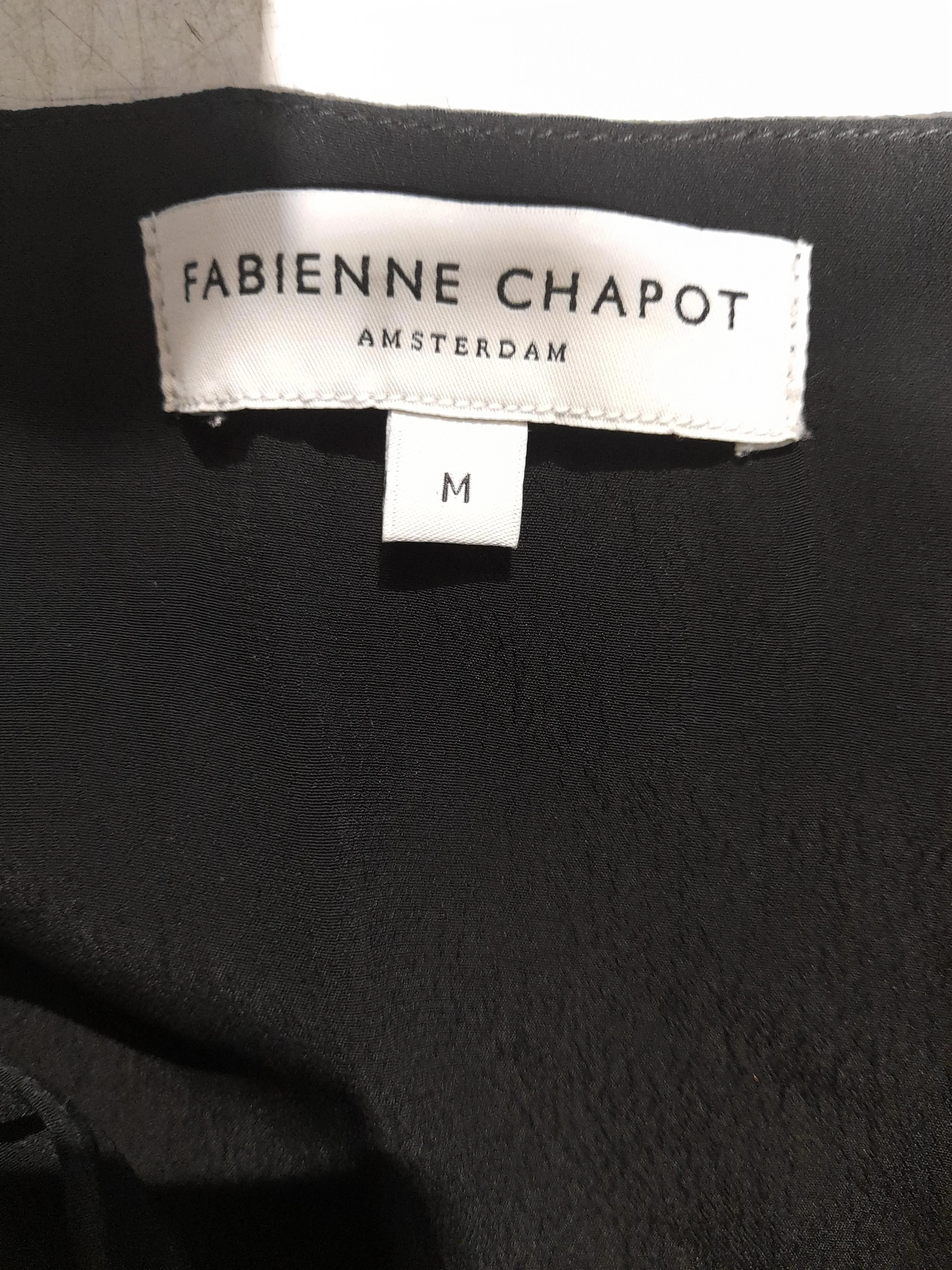 Fabienne Chapot Slip Mini Dress M in Black - Image 5