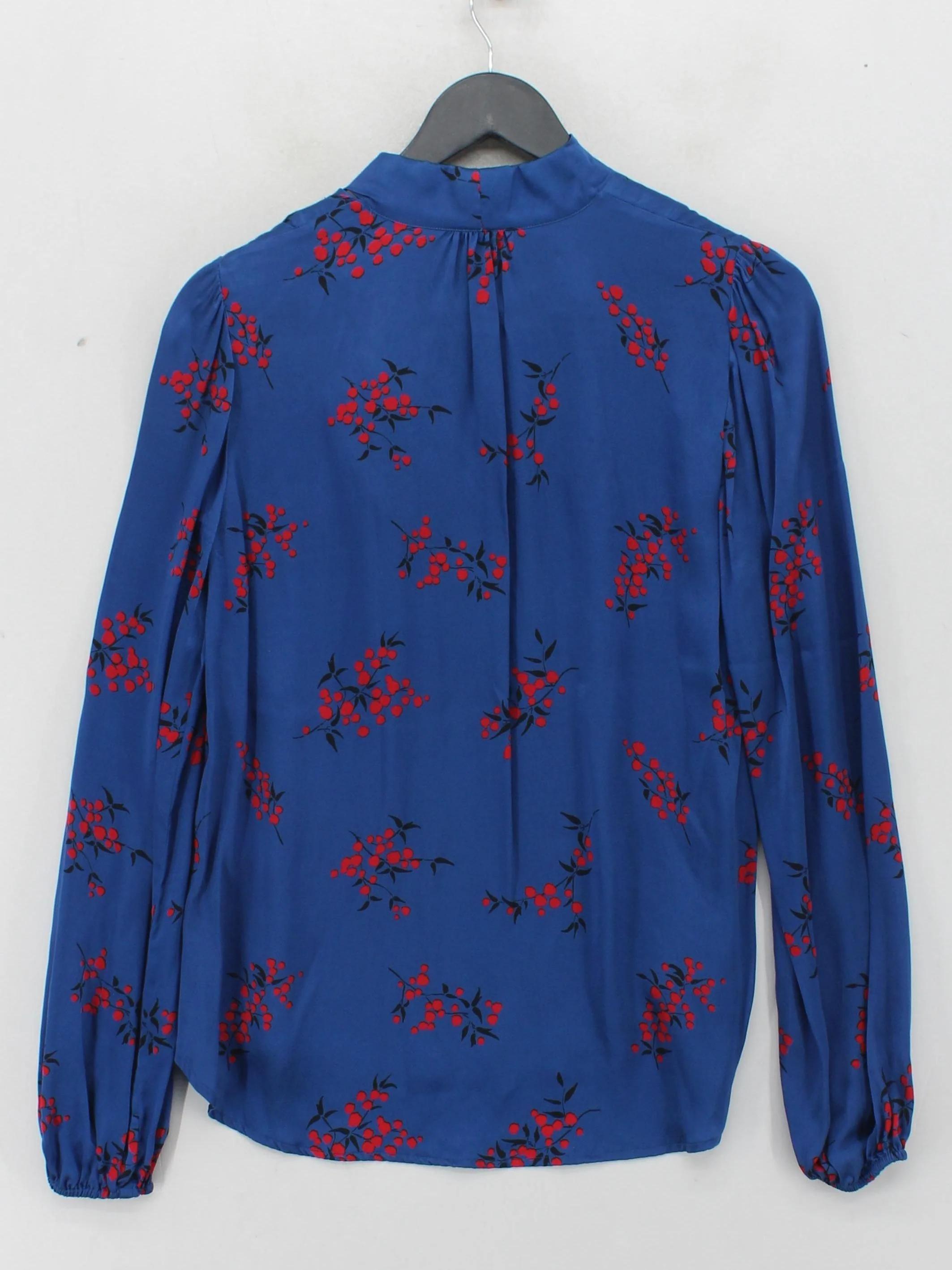Fabienne Chapot Women's Blouse S Blue 100% Silk Basic - Image 2