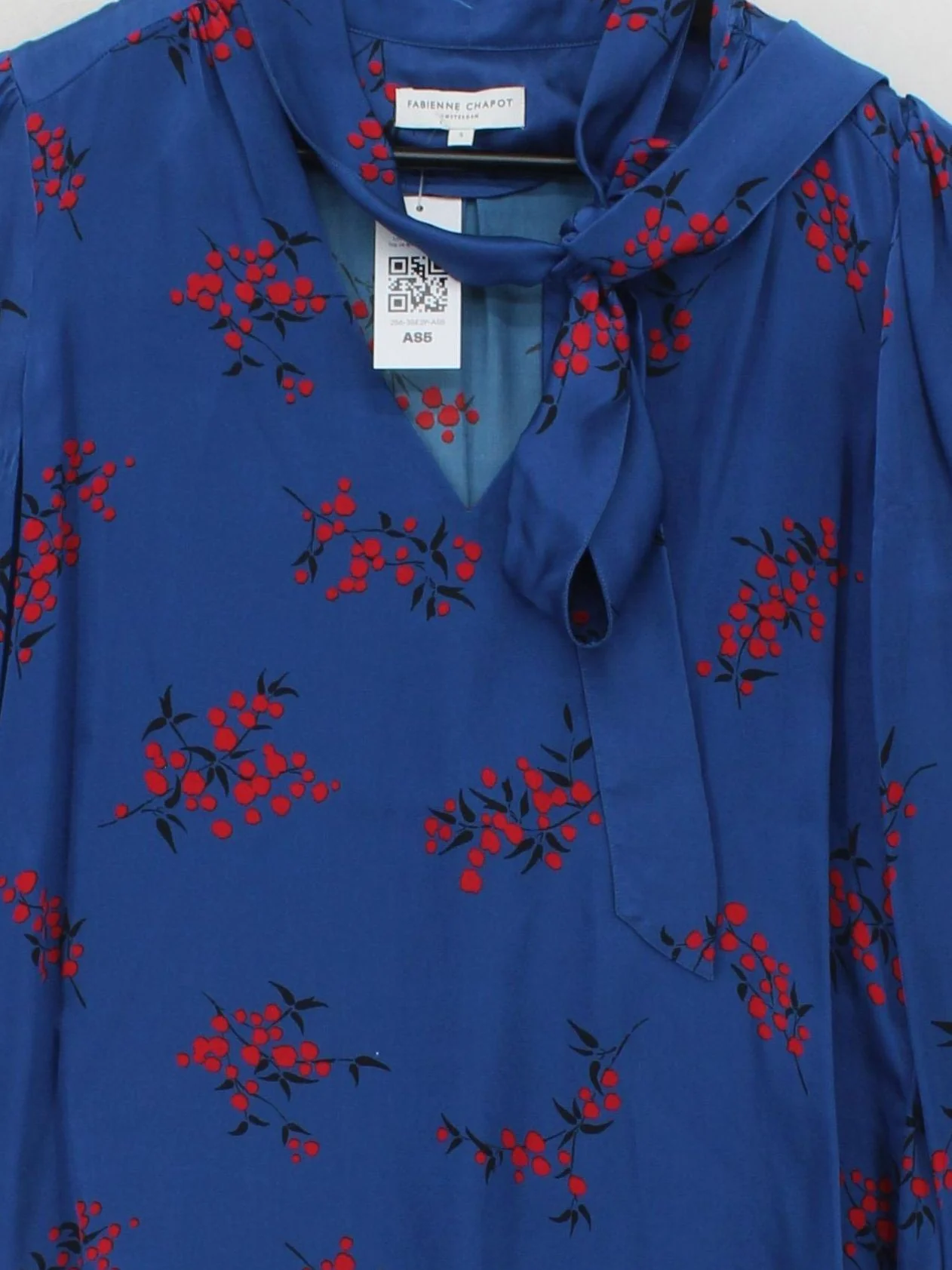 Fabienne Chapot Women's Blouse S Blue 100% Silk Basic - Image 3