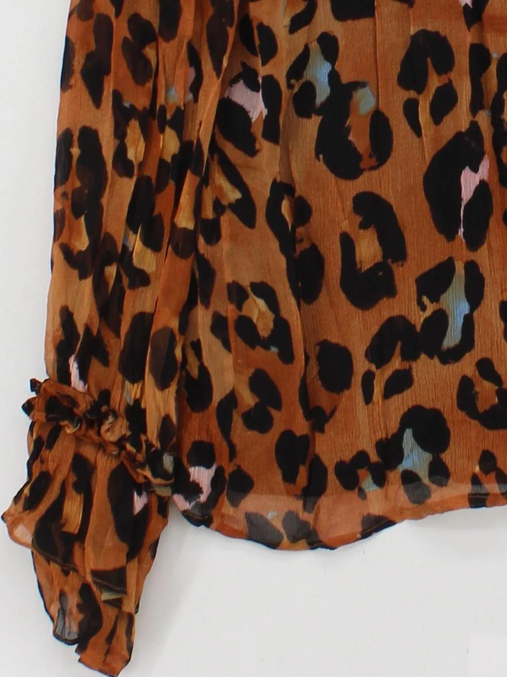 Fabienne Chapot Women's Blouse UK 14 Brown Viscose with Polyester, Rayon Basic - Image 4