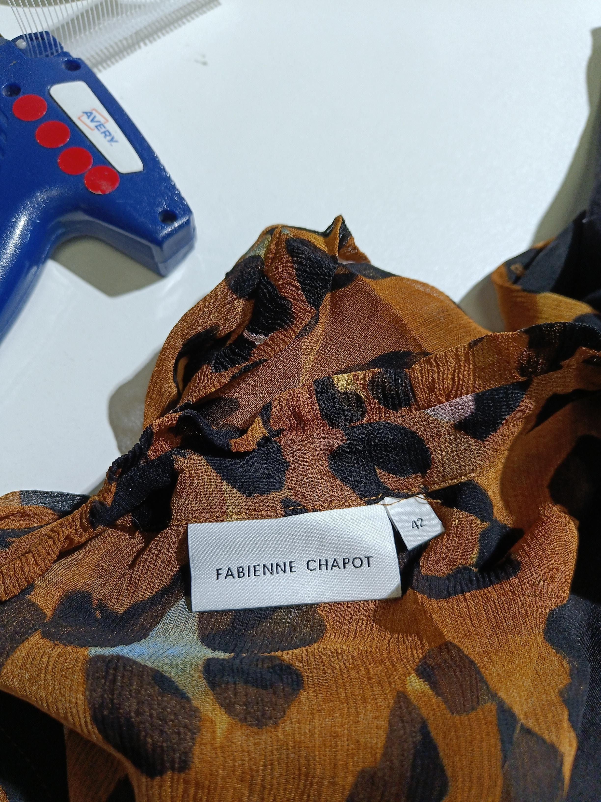 Fabienne Chapot Women's Blouse UK 14 Brown Viscose with Polyester, Rayon Basic - Image 5