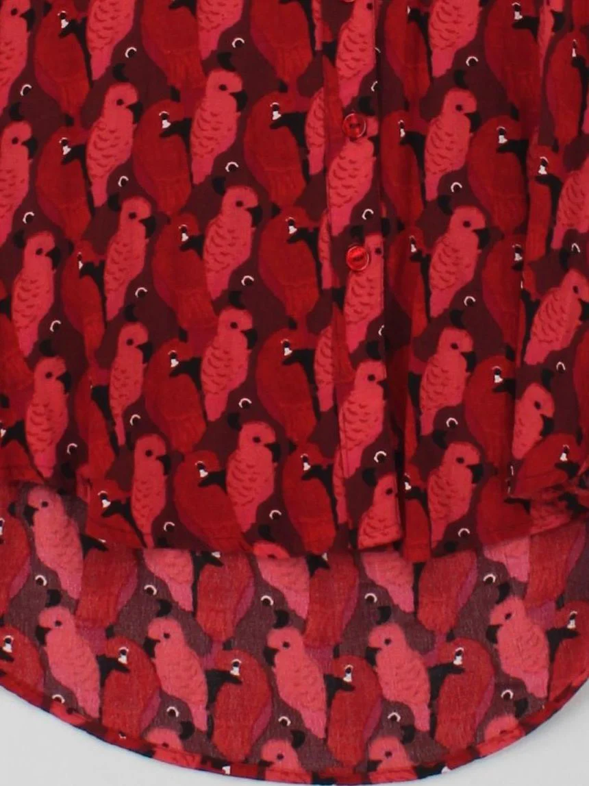 Fabienne Chapot Women's Blouse XS Red 100% Viscose Basic - Image 4
