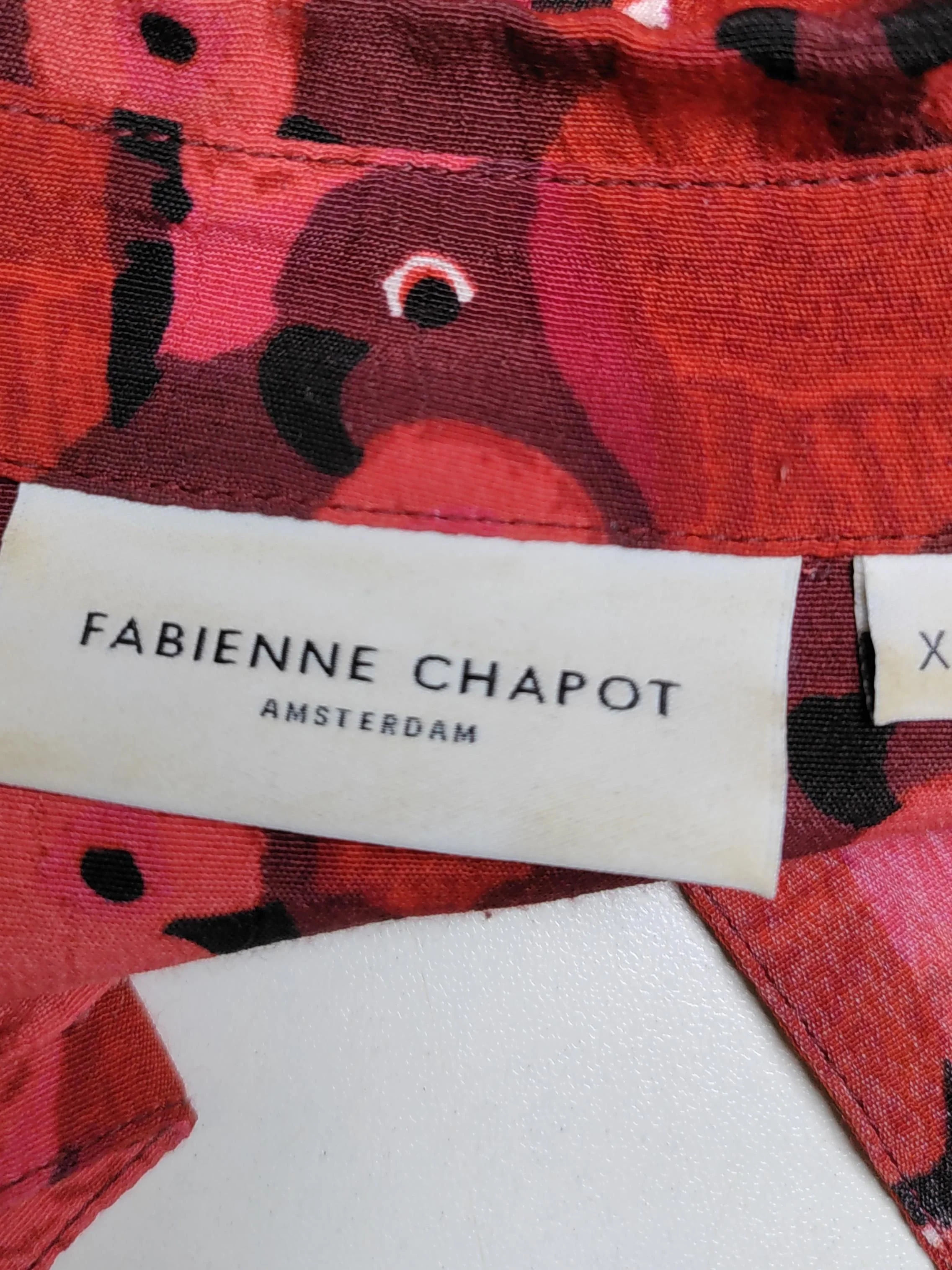 Fabienne Chapot Women's Blouse XS Red 100% Viscose Basic - Image 5