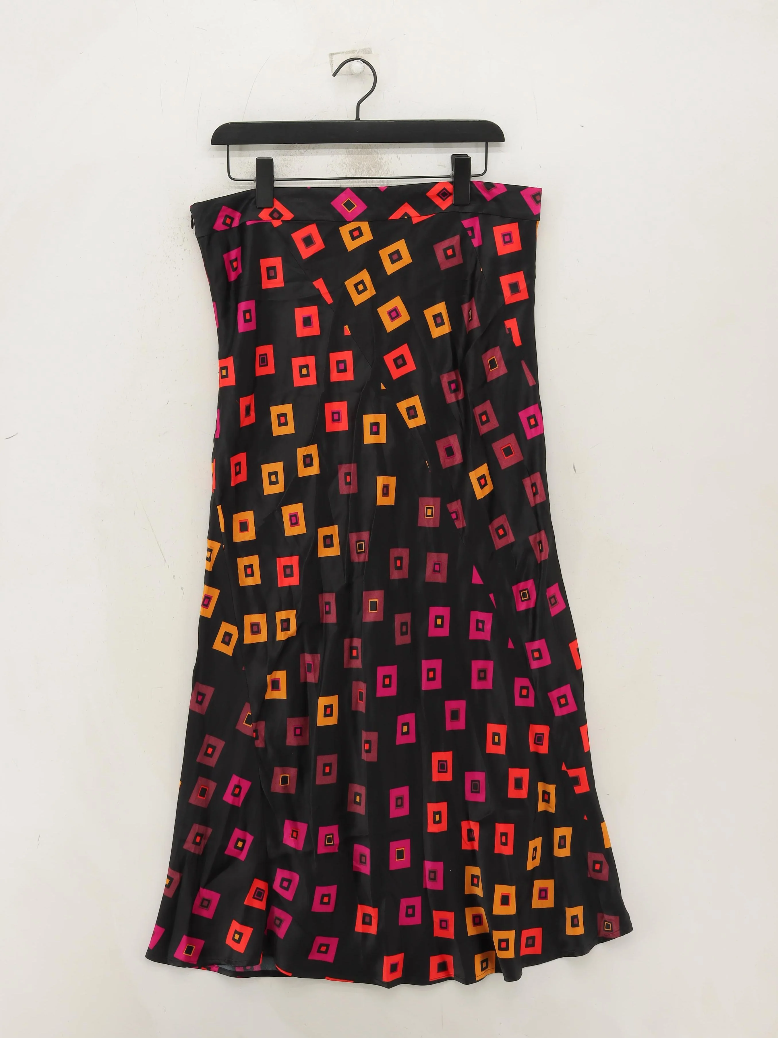 Fabienne Chapot Women's Midi Skirt M Black Geometric 100% Viscose Midi A-Line - Image 2