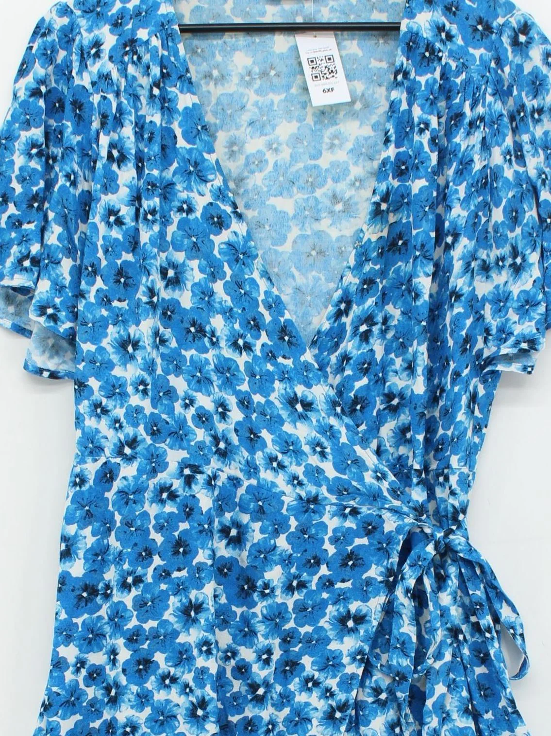 Fabienne Chapot Wrap Midi Dress in Blue - Image 3