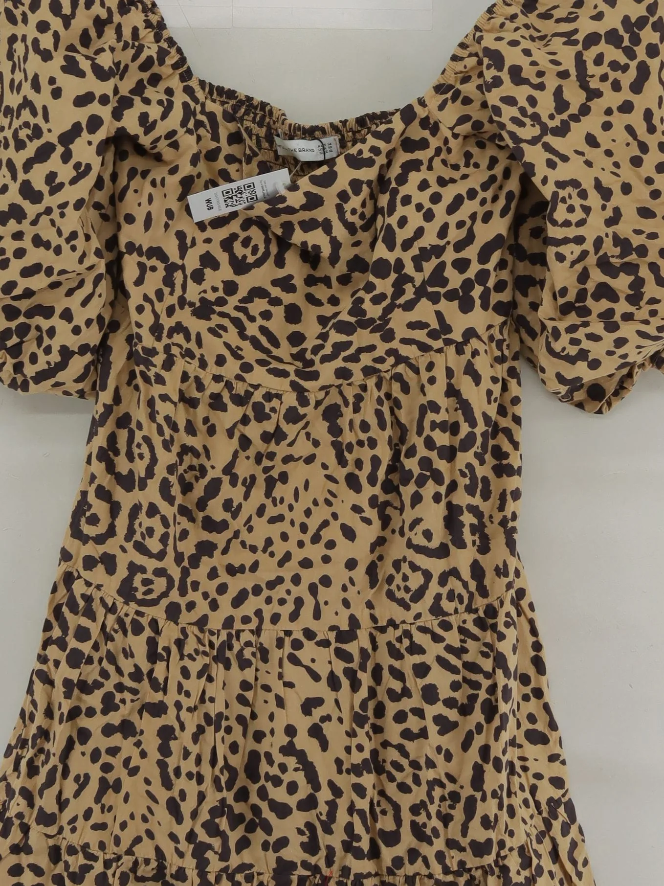 Faithfull The Brand Mini Dress XL in Tan - Image 3