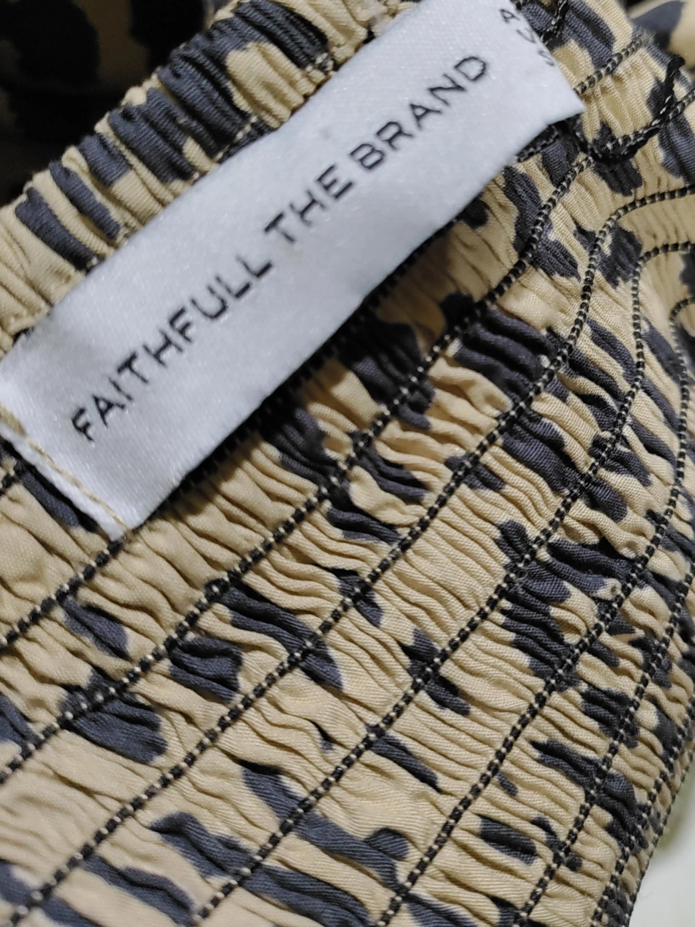 Faithfull The Brand Mini Dress XL in Tan - Image 5