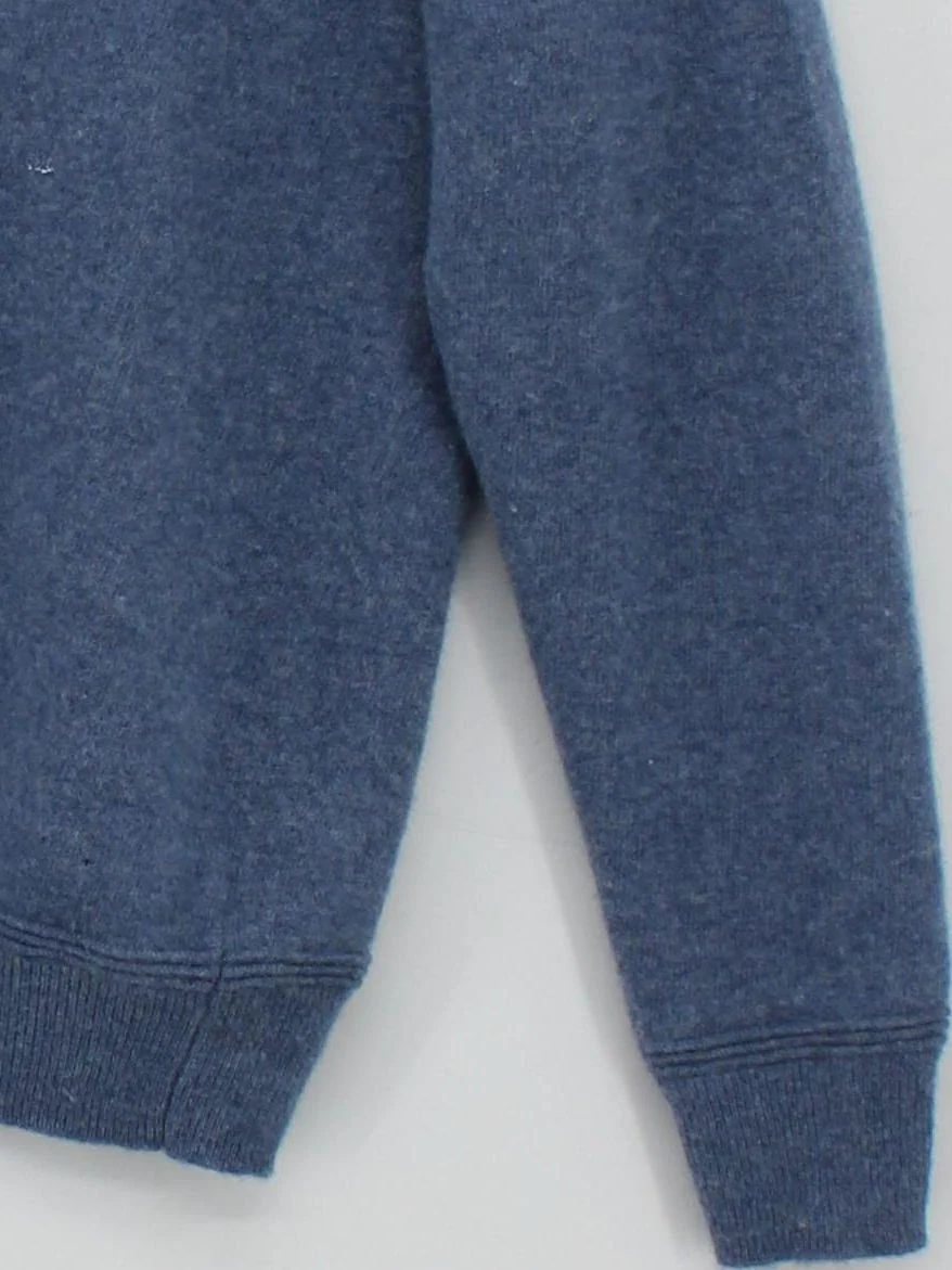 Farhi Men's Jumper L Blue Wool with Cashmere Collared Pullover - Image 4