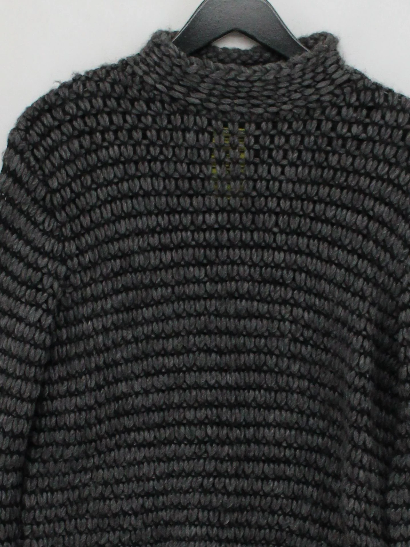 Farhi Men's Jumper L Grey Wool with Acrylic Mock Neck Pullover - Image 3