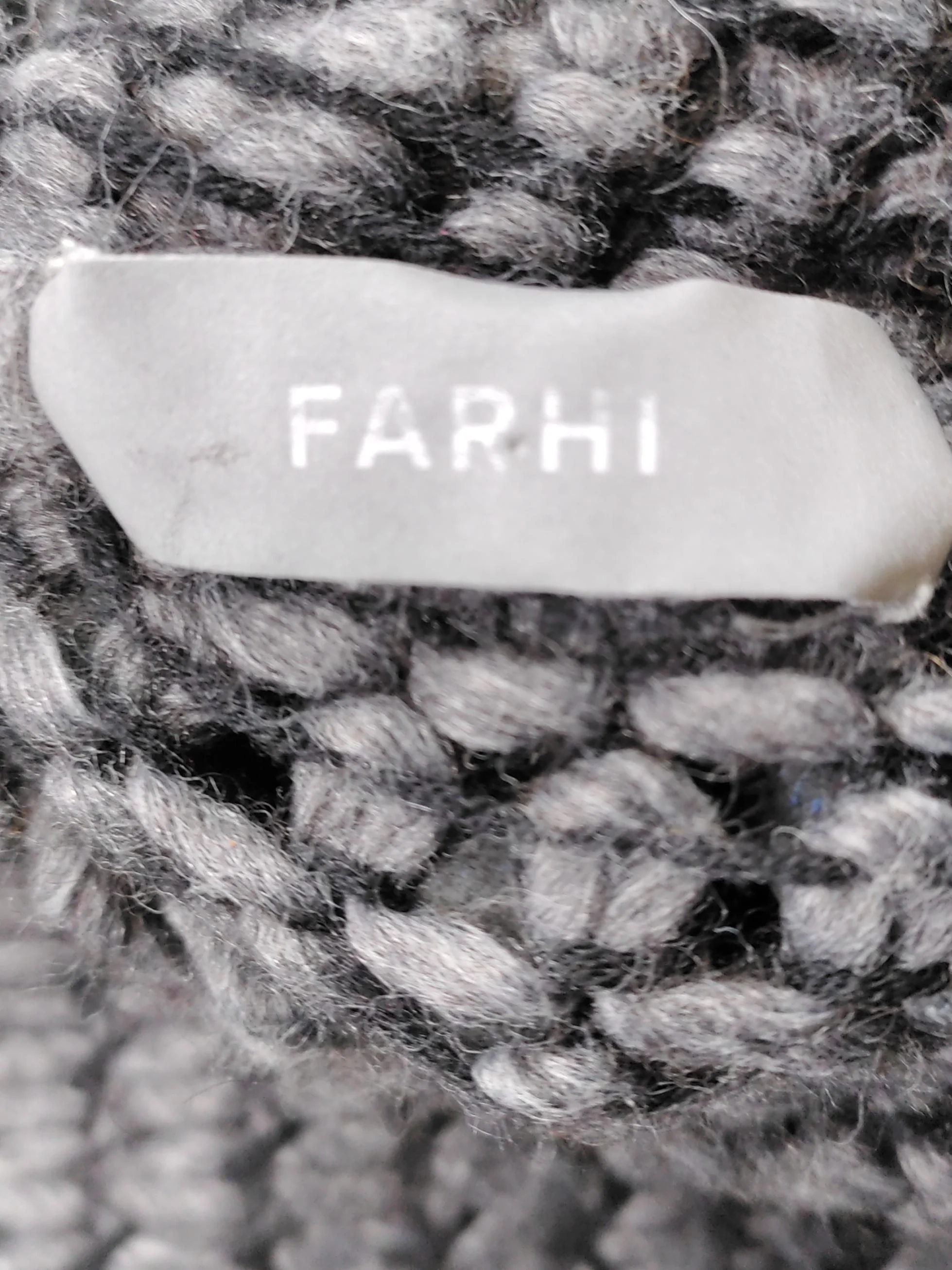 Farhi Men's Jumper L Grey Wool with Acrylic Mock Neck Pullover - Image 5