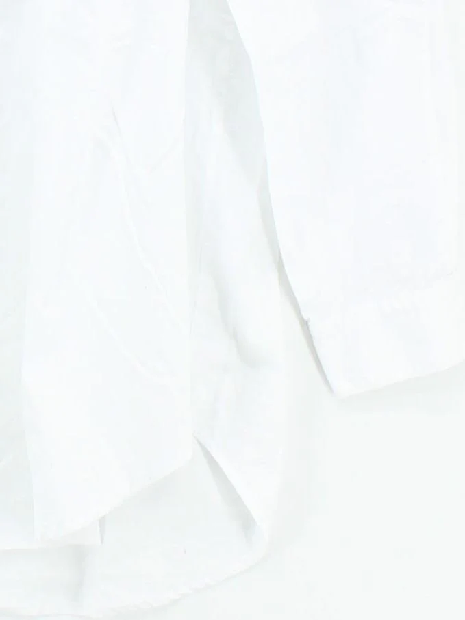 Farhi Women's Shirt L White 100% Cotton Long Sleeve Collared Basic - Image 4