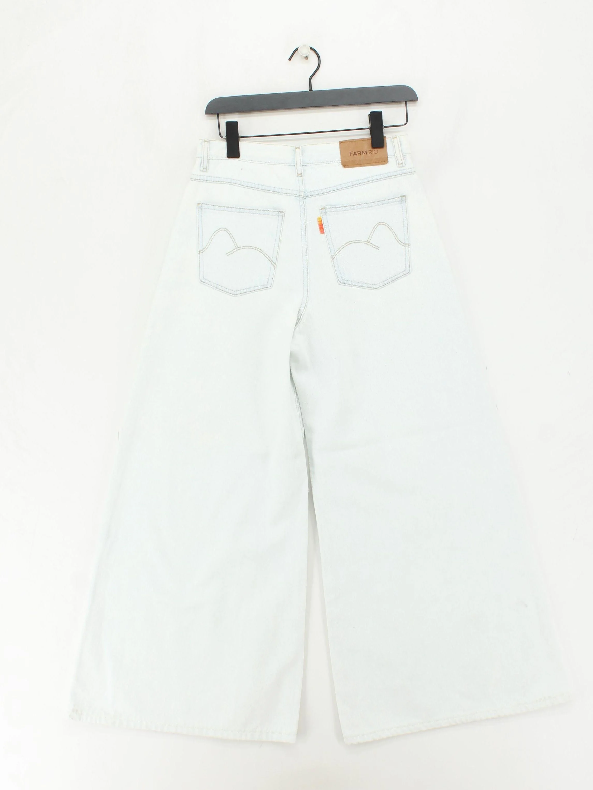 Farm Rio Women's Jeans W 36 in Blue 100% Cotton Wide-Leg - Image 2