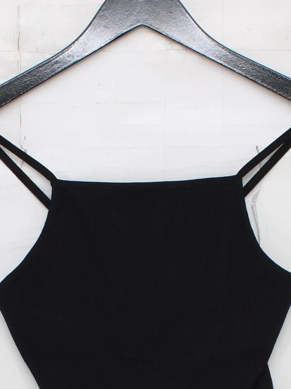 Farm Rio Women's T-Shirt S Black Viscose with Elastane Camisole - Image 3
