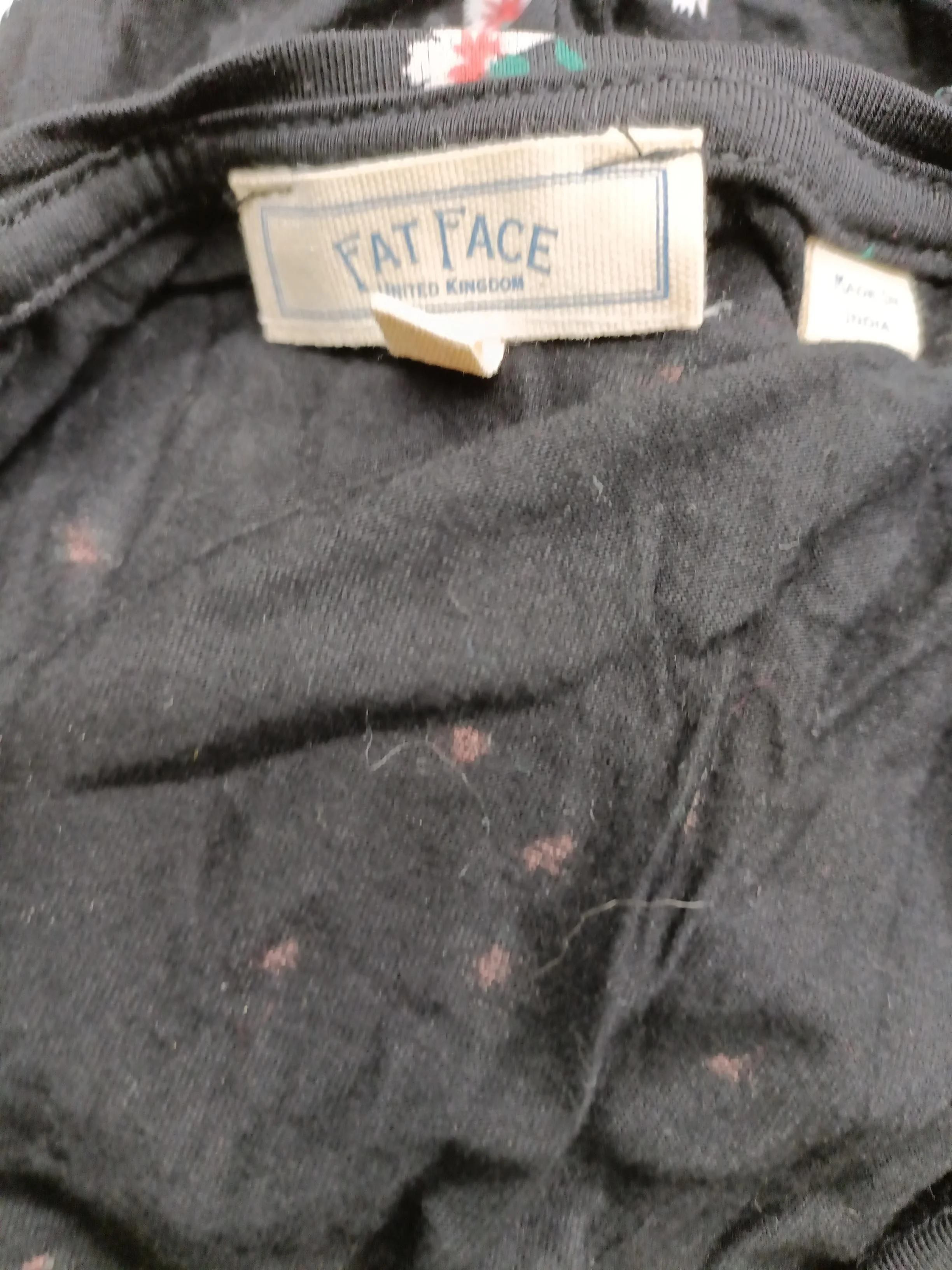 Fat Face A-Line Mini Dress UK14 in Black - Image 5