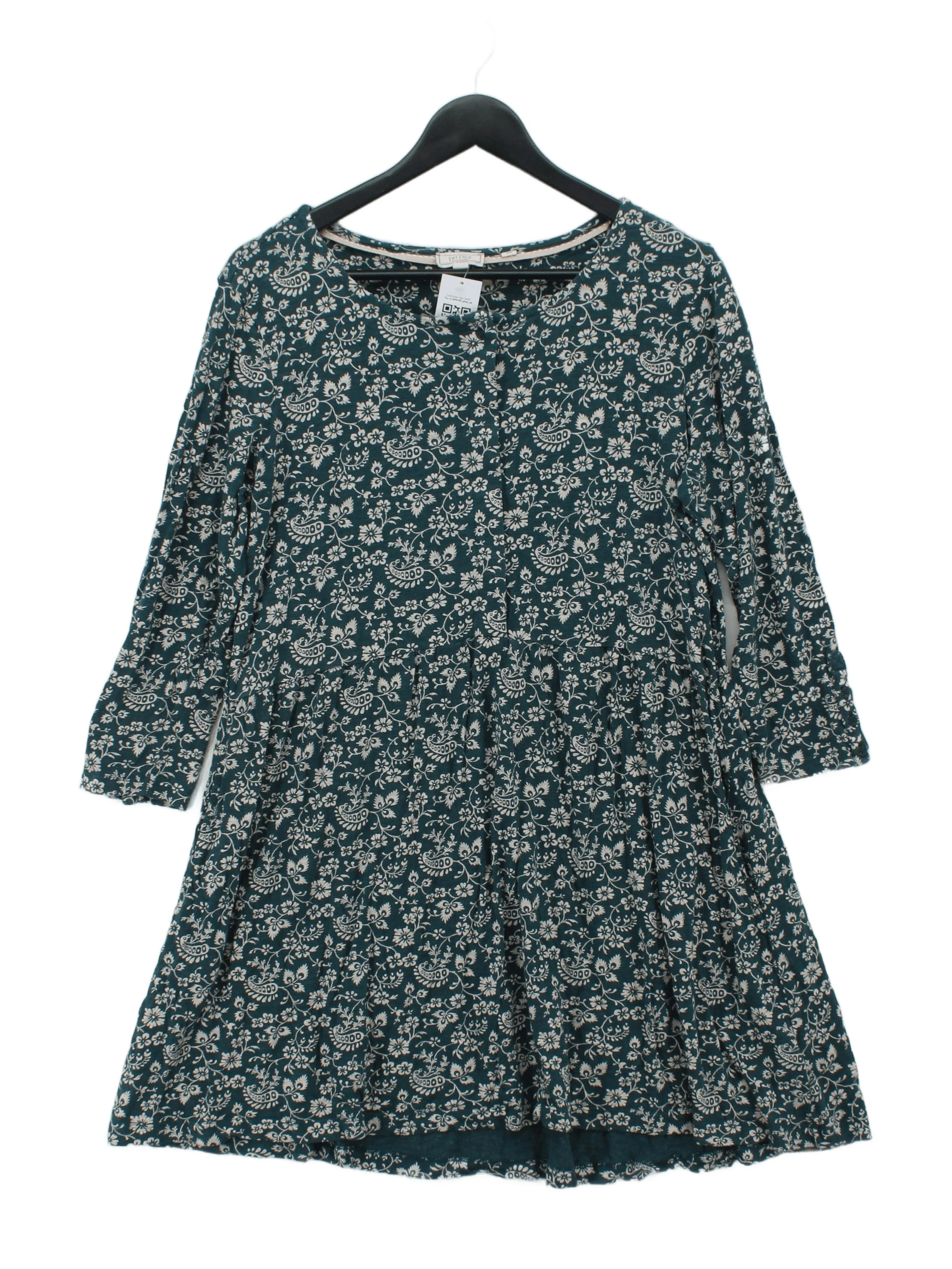 Fat Face A-Line Mini Dress UK16 in Green