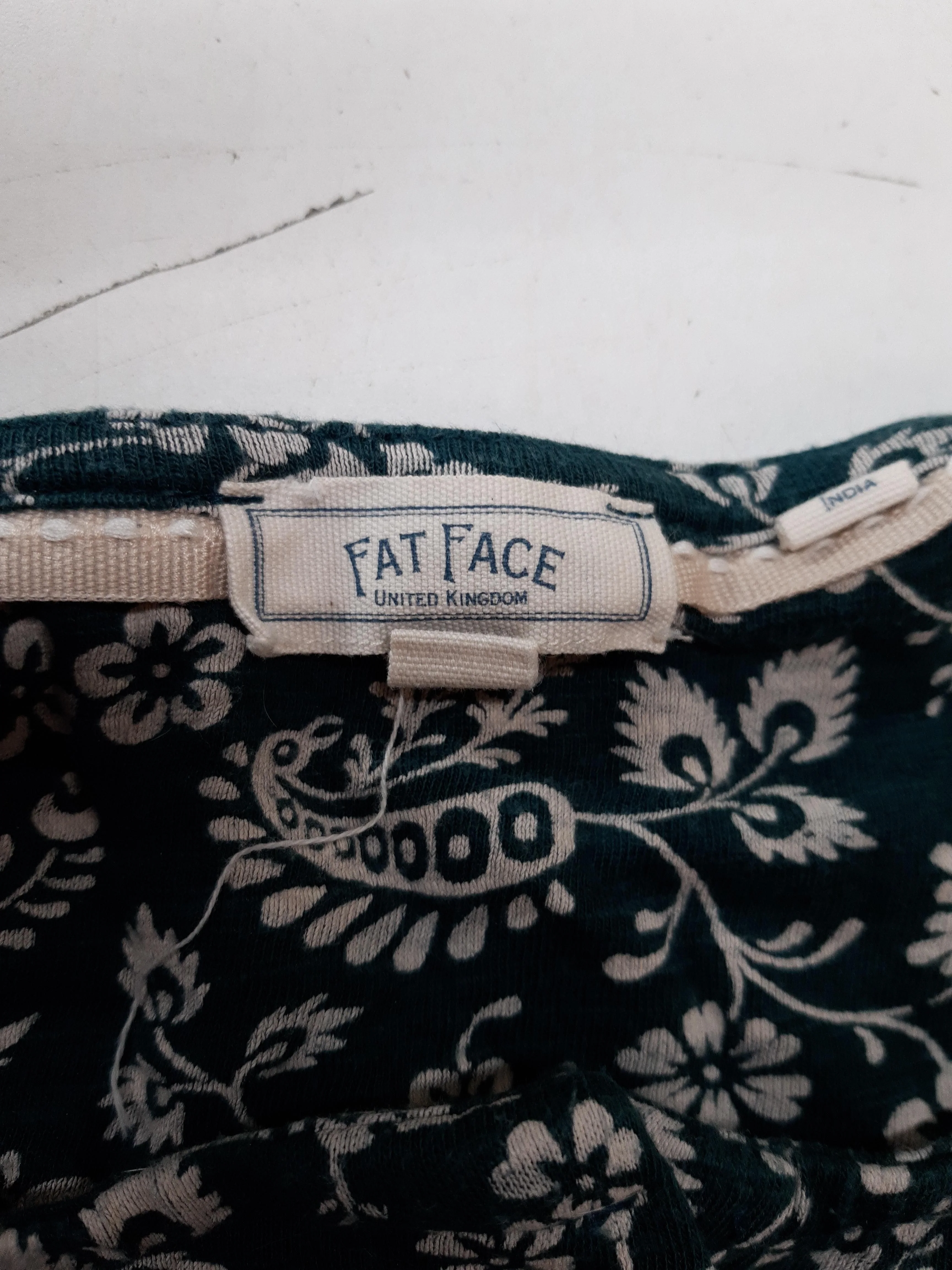 Fat Face A-Line Mini Dress UK16 in Green - Image 5