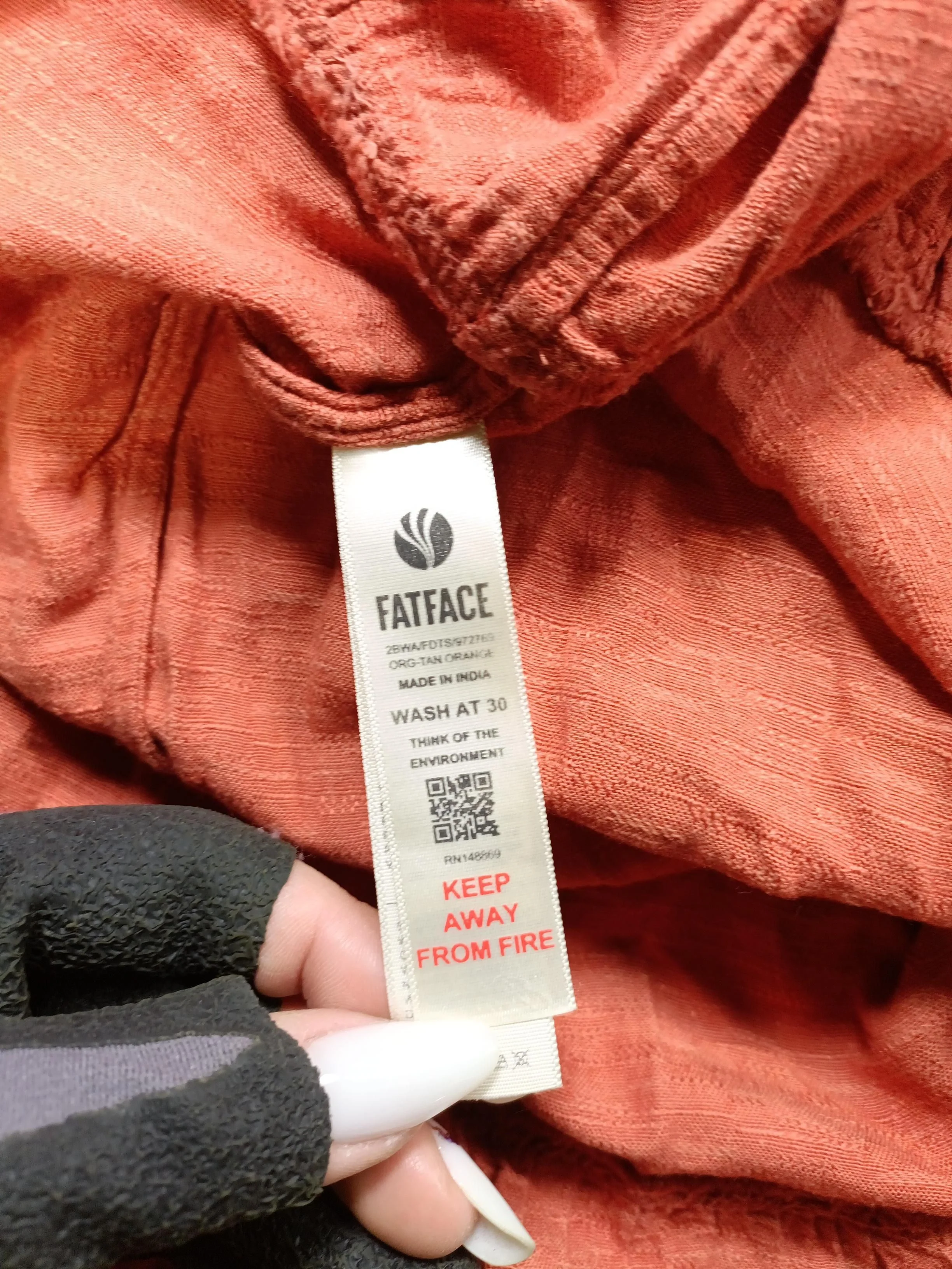 Fat Face Jumper Midi Dress UK10 in Orange - Image 6