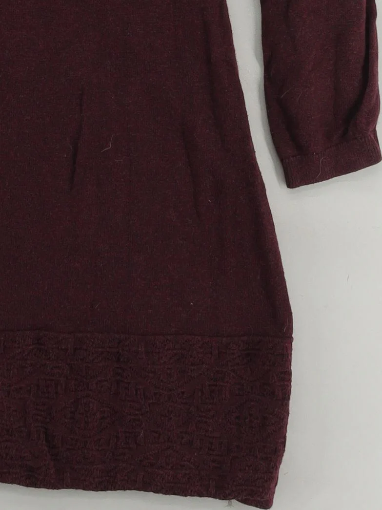 Fat Face Jumper Mini Dress UK12 in Red - Image 4