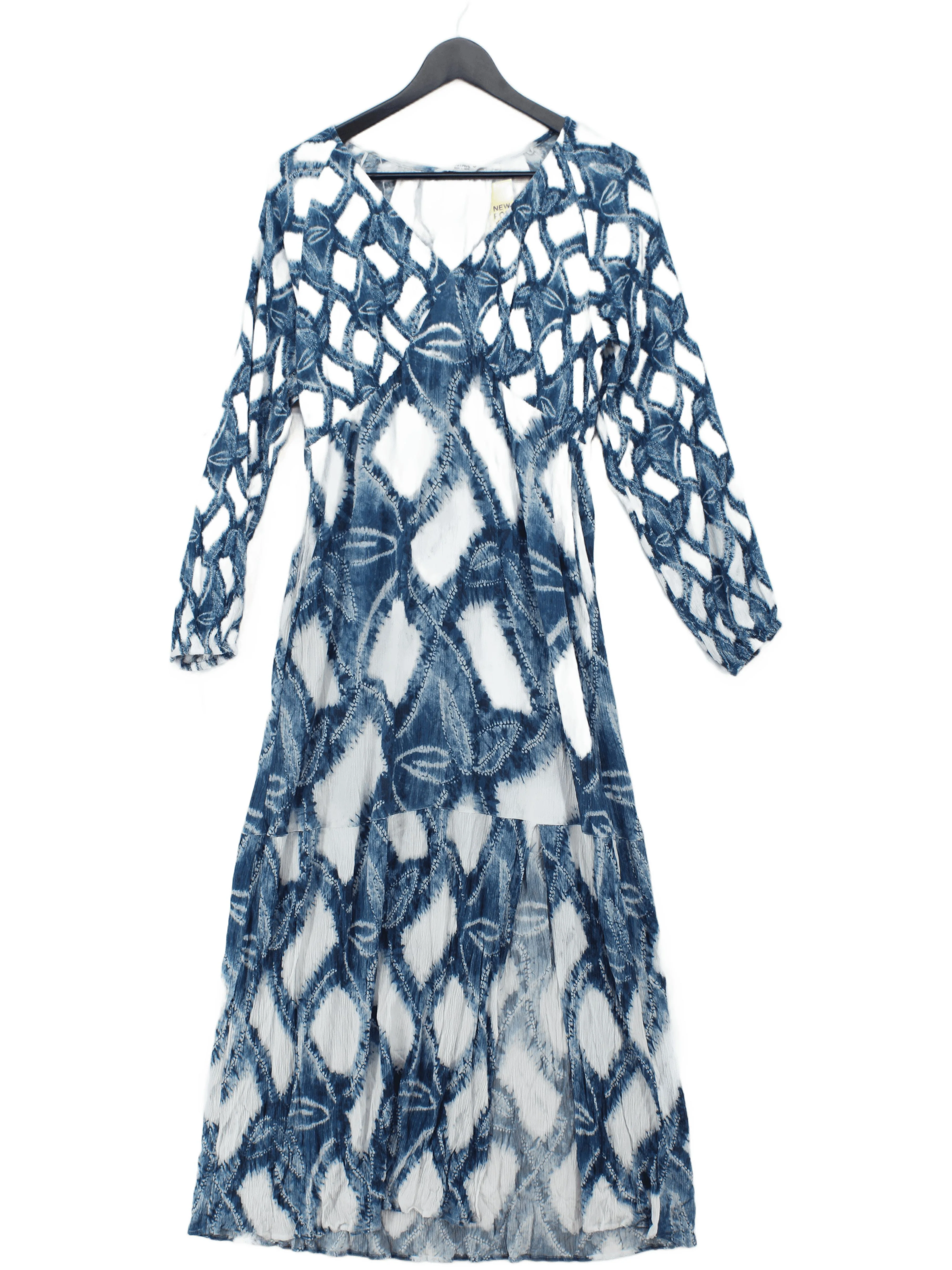 Fat Face Maxi Dress UK10 in Blue